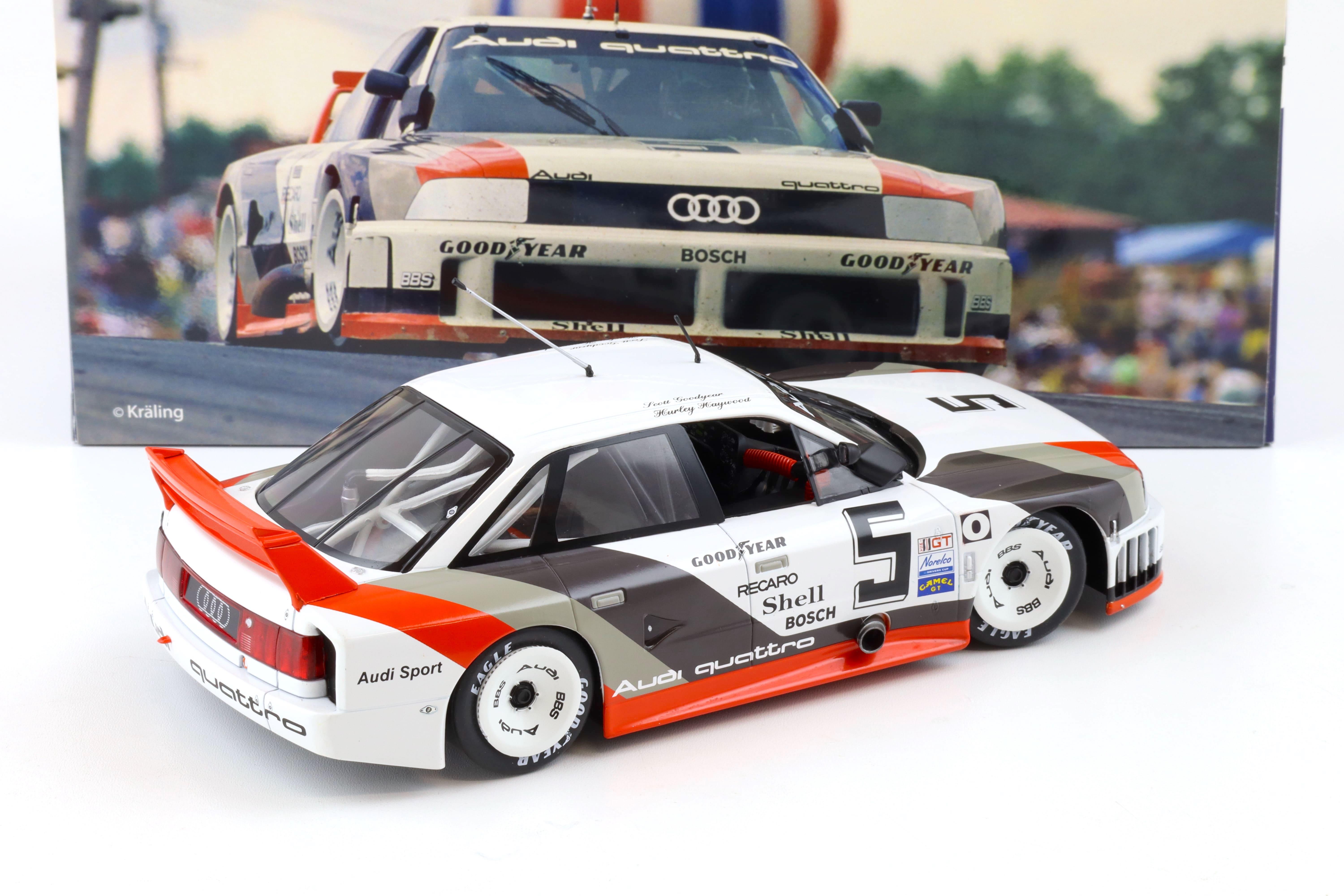 1:18 WERK83 Audi 90 IMSA GTO 500km Road America 1989 Haywood/ Goodyear #5