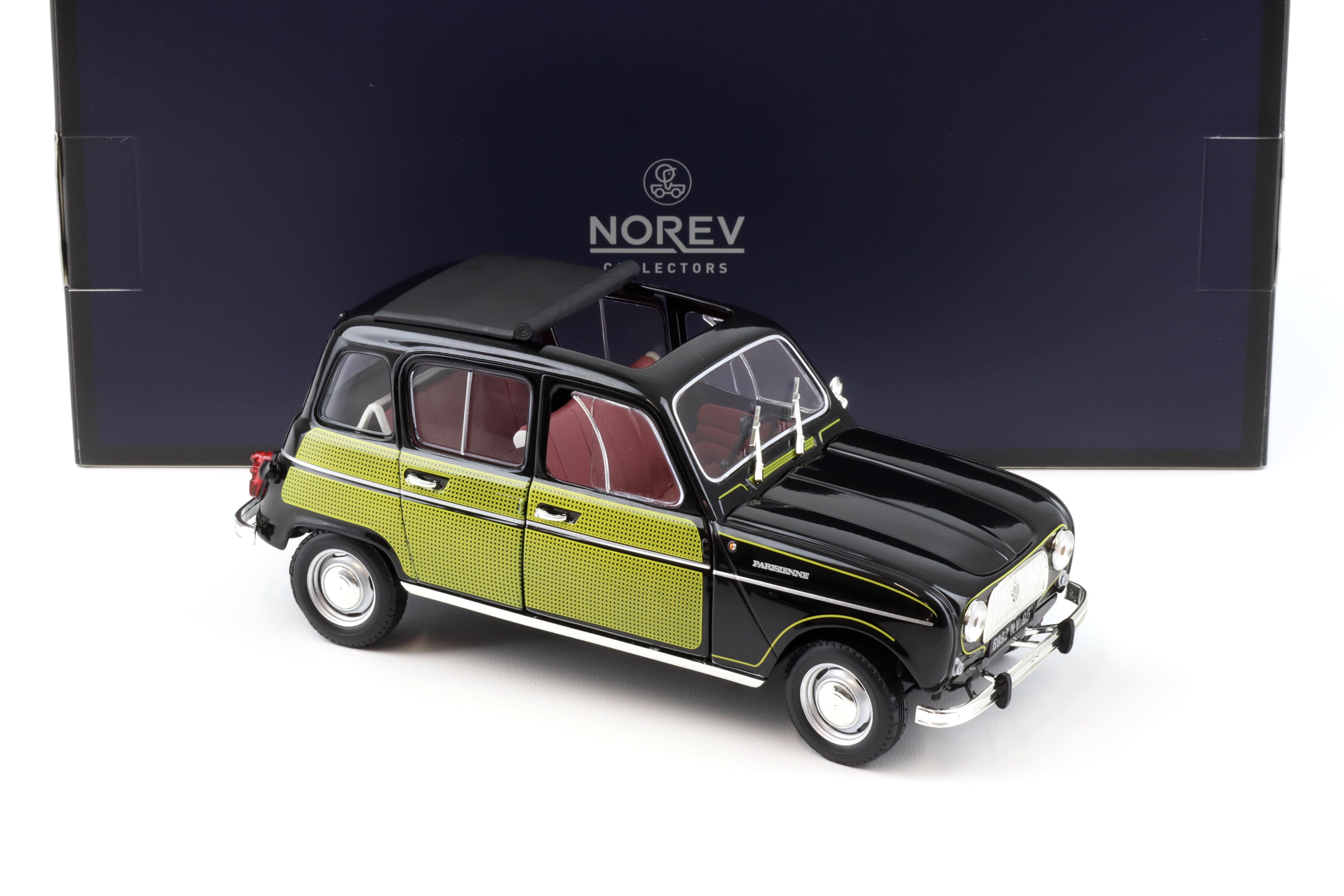 1:18 Norev Renault 4 Parisienne 1963 black / yellow - Limited 200 pcs.