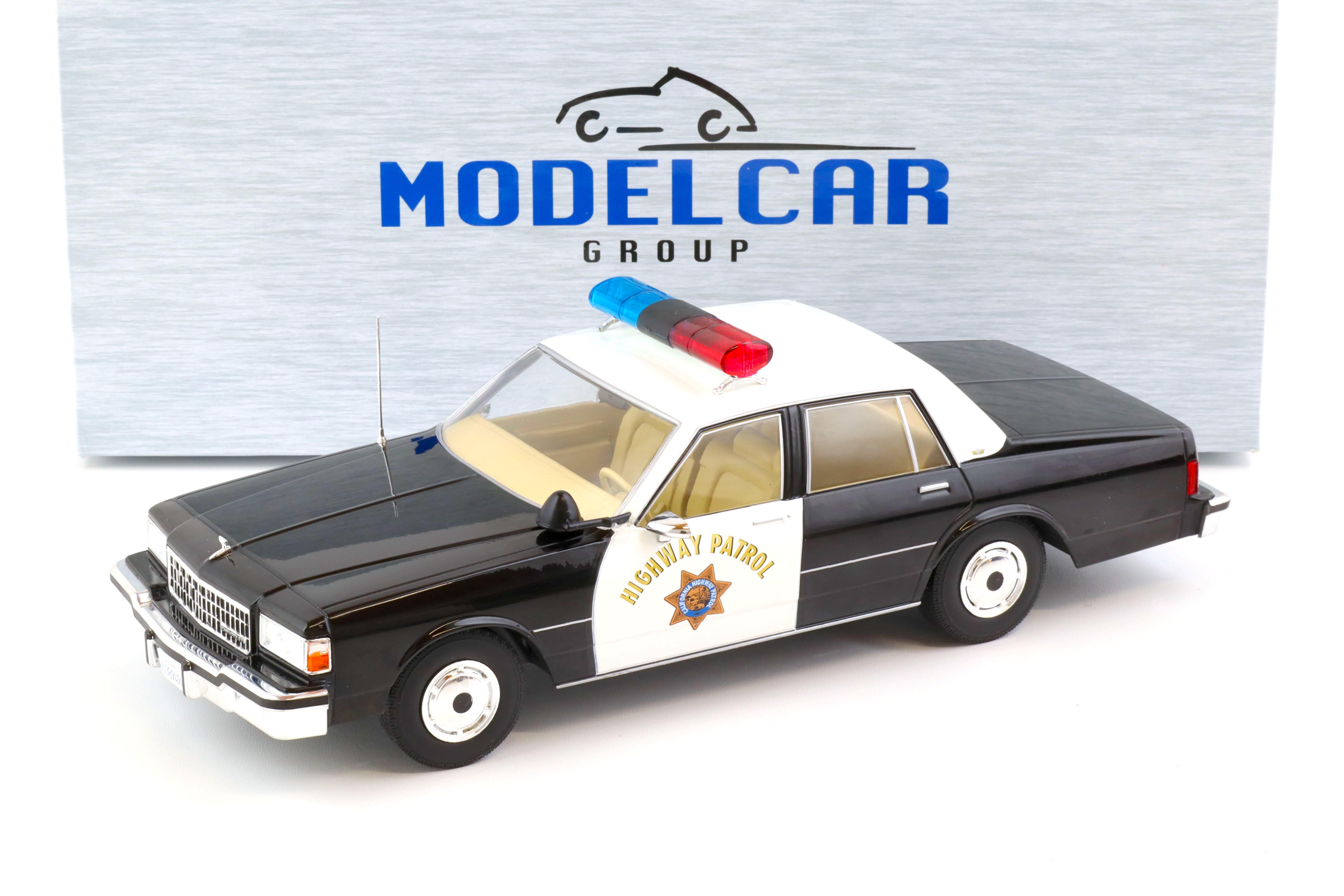 1:18 MCG Chevrolet Caprice California Highway Patrol Police 1987 black/ white