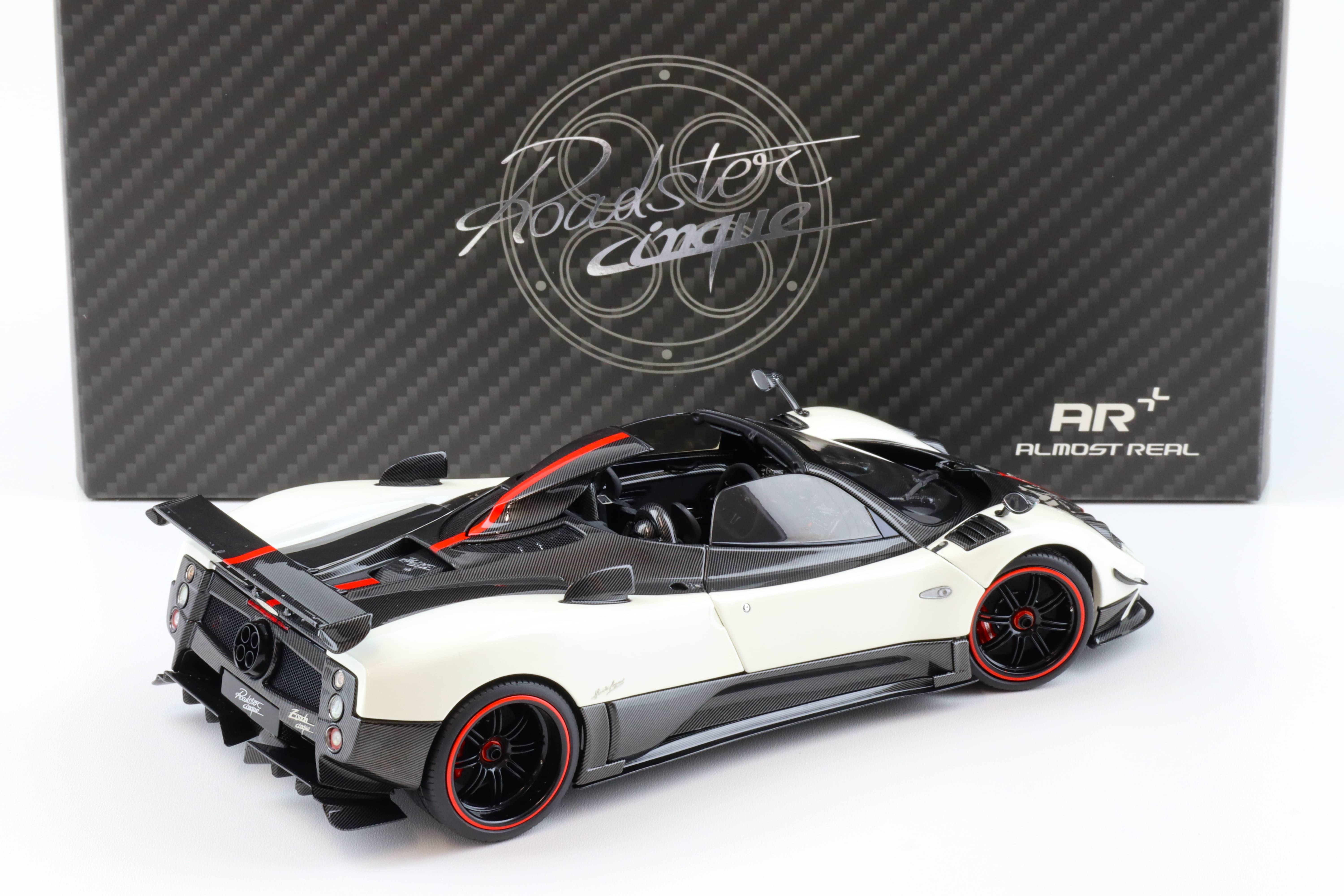 1:18 Almost Real Pagani Zonda Cinque Roadster 2009 Bianco Benny white