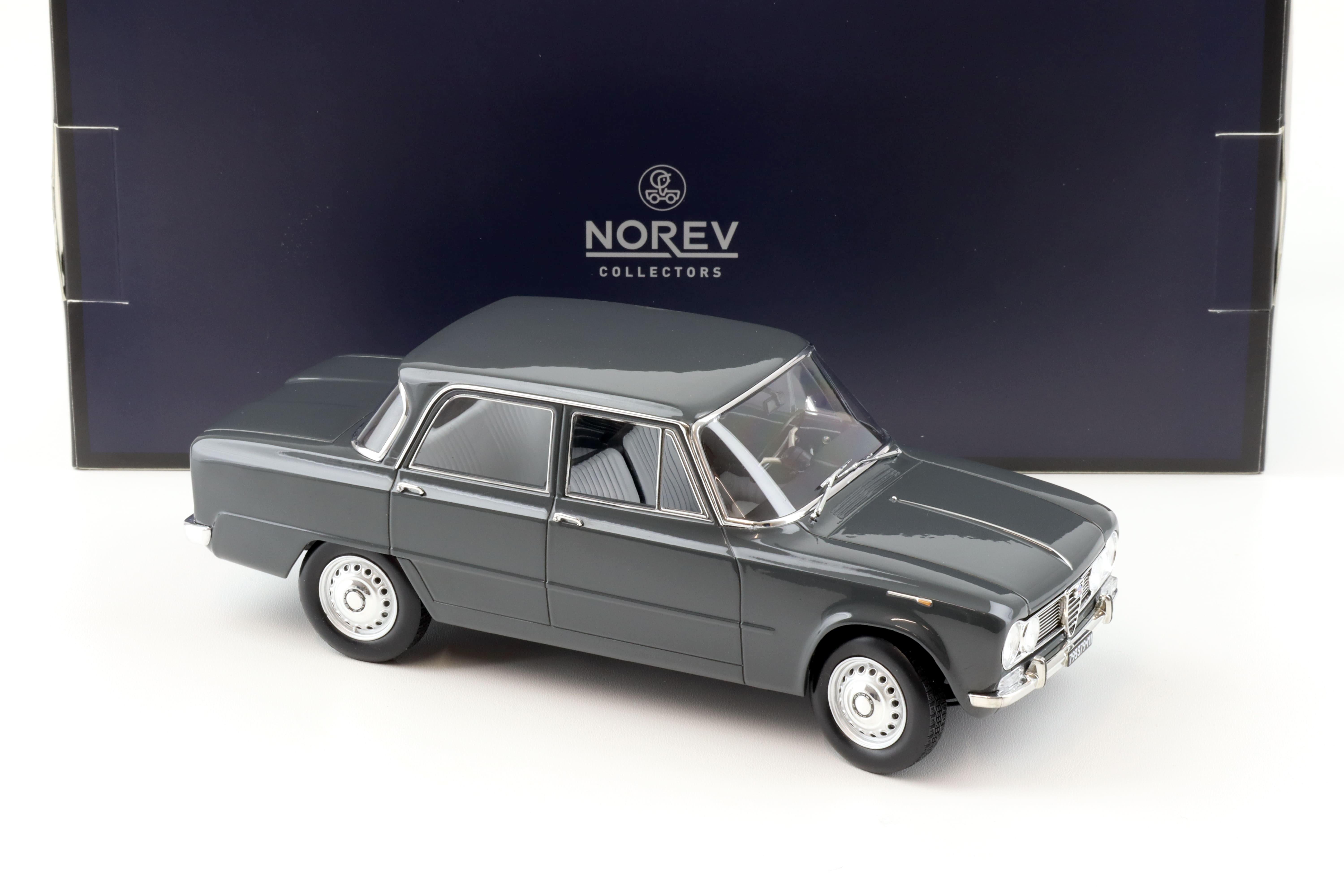 1:18 Norev Alfa Romeo Giulia TI Sedan 1964 Grigio Graphite grey - Limited 200 pcs.