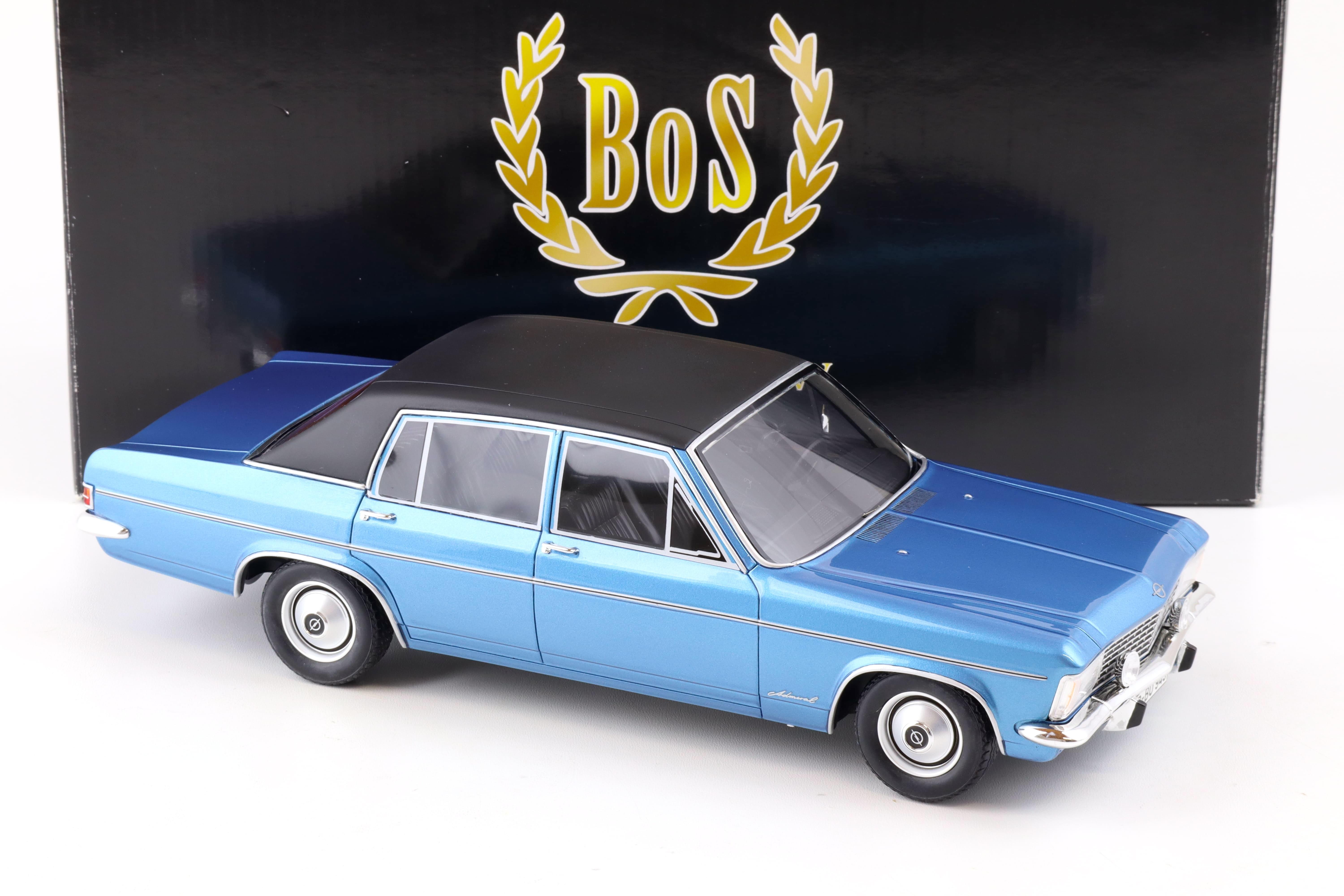 1:18 BOS-Models Opel Admiral B 2800S Limousine blue metallic BOS002