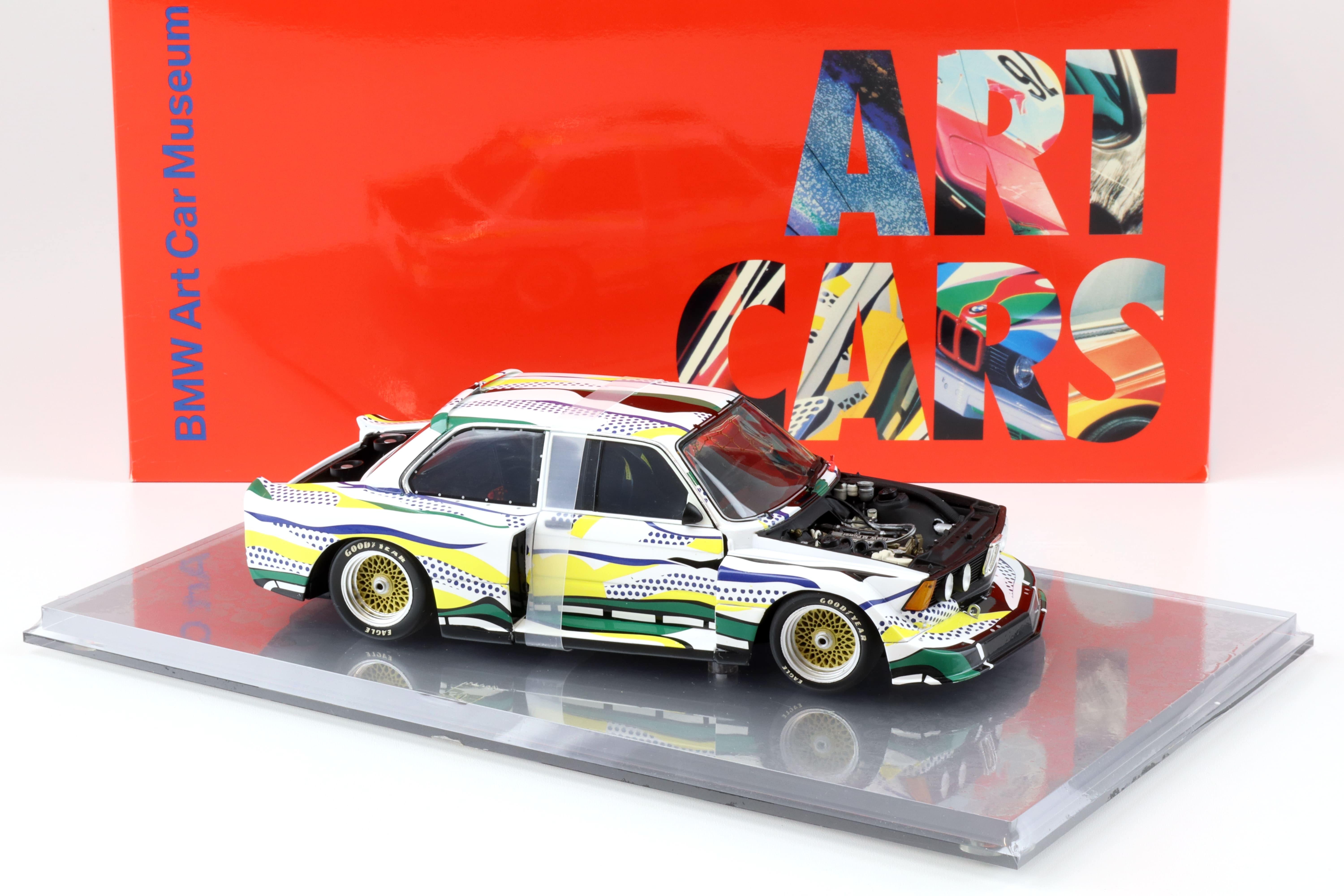 1:18 Minichamps BMW 320i Gruppe 5 Roy Lichtenstein ART CAR DEALER VERSION