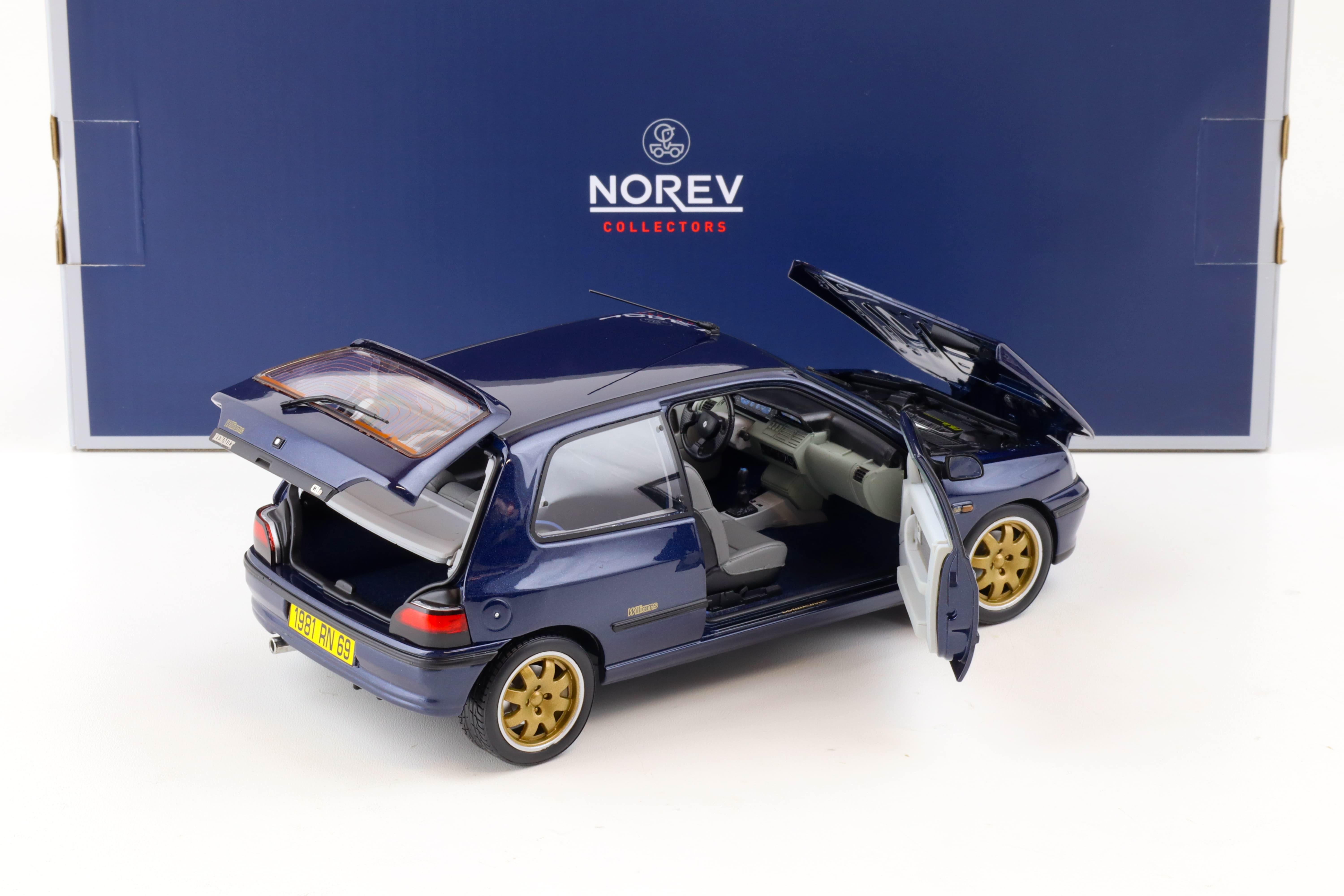 1:18 Norev Renault Clio Williams 1993 blue metallic 185230