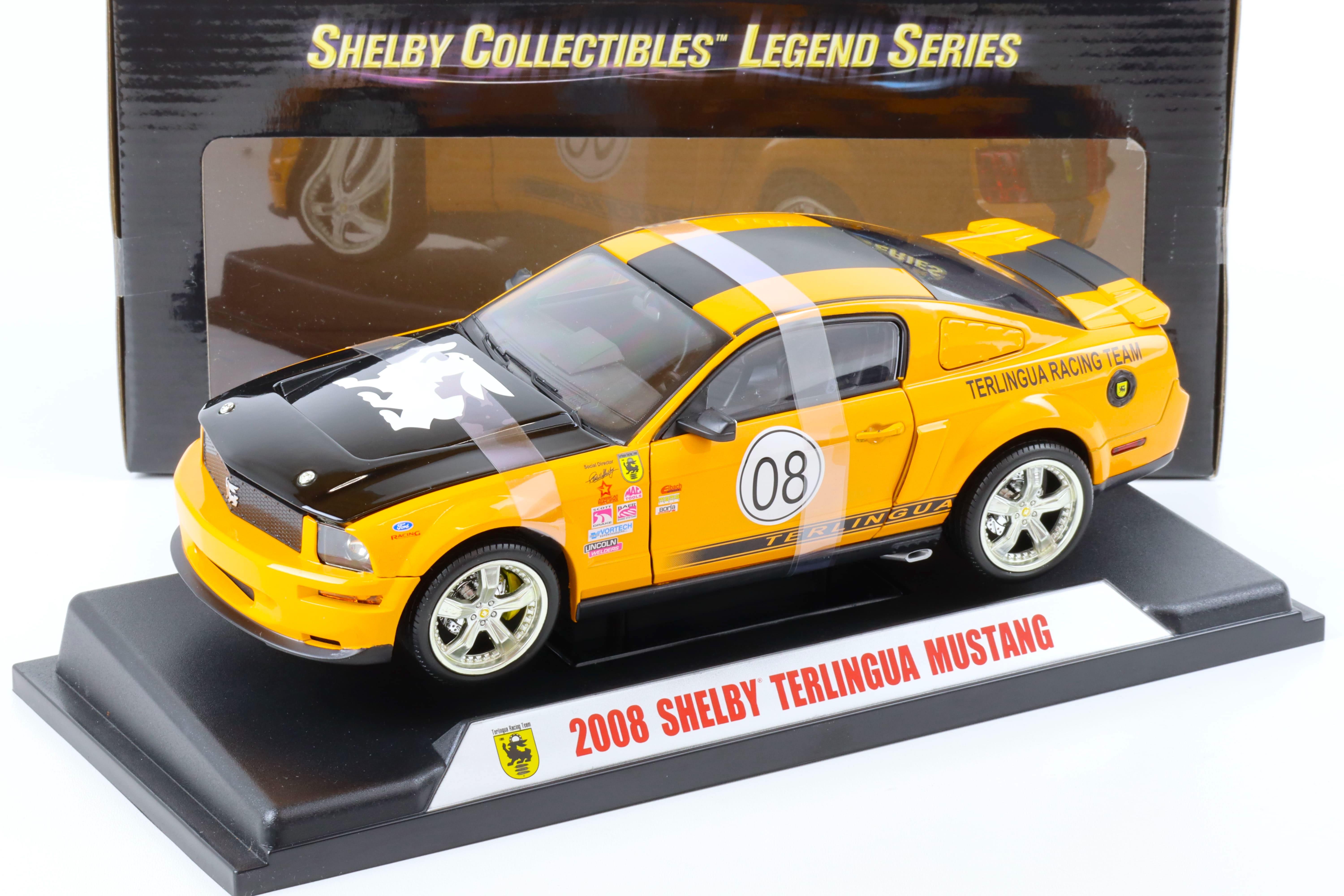 1:18 Shelby Collectibles 2008 Shelby Mustang TERLINGUA #08 grabber orange/ black