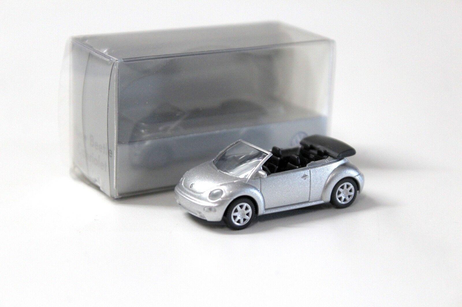 1:87 Wiking VW Beetle Cabriolet silver 