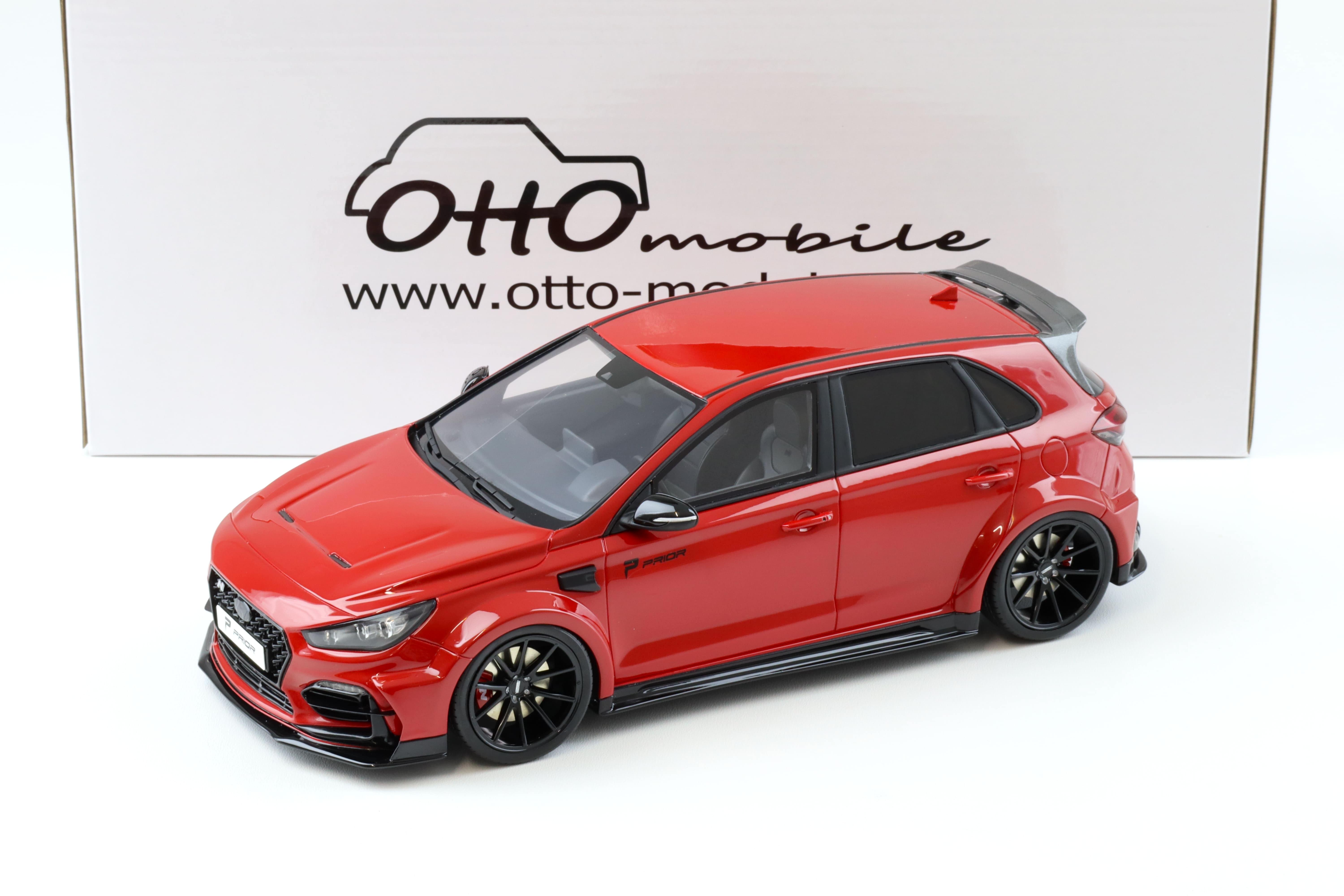 1:18 OTTO mobile OT1112 Hyundai PRIOR Design I30 N Tuners 2021 red