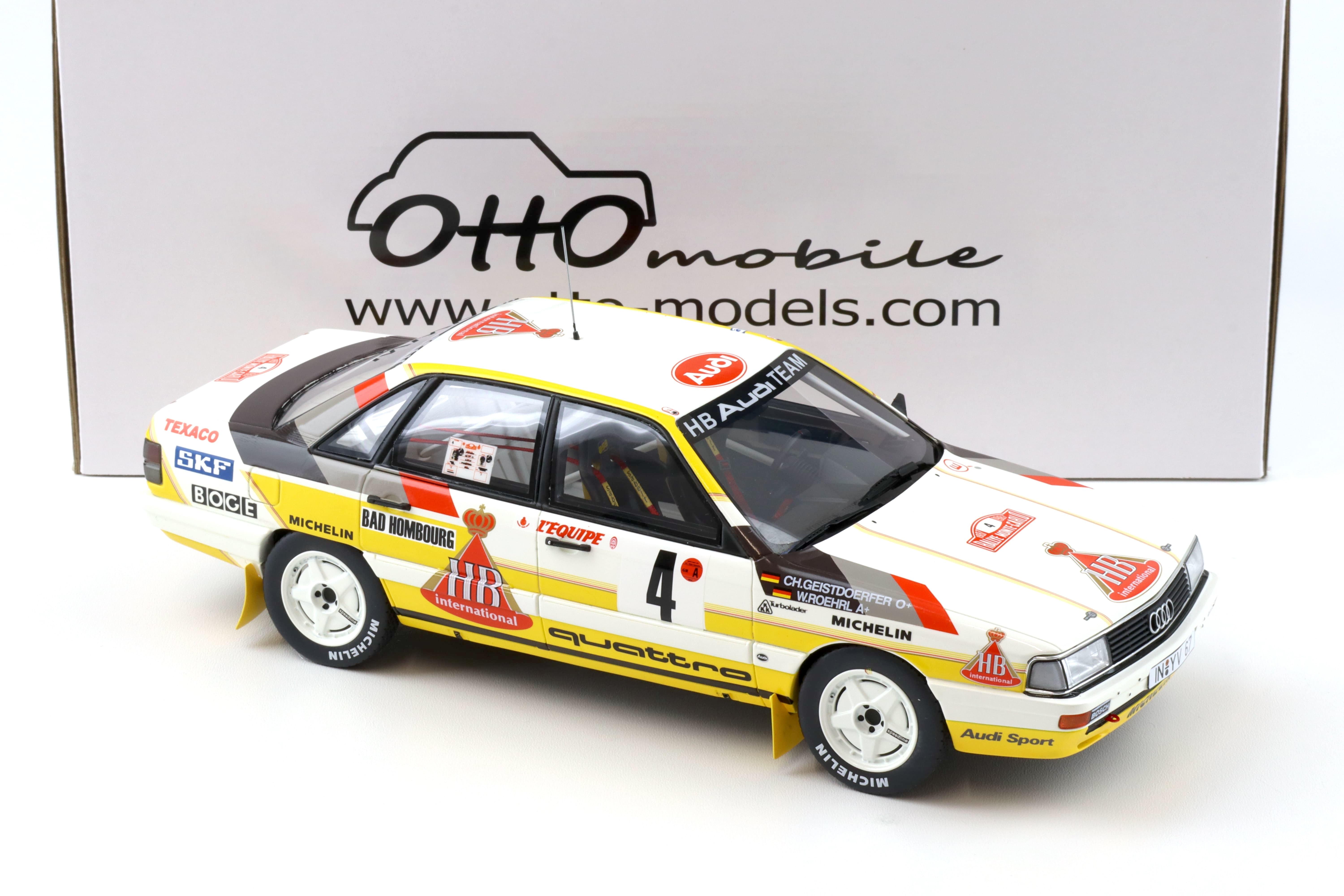 1:18 OTTO mobile OT439 Audi 200 Quattro Rallye Monte Carlo 1987 Röhrl/ Geistdörfer