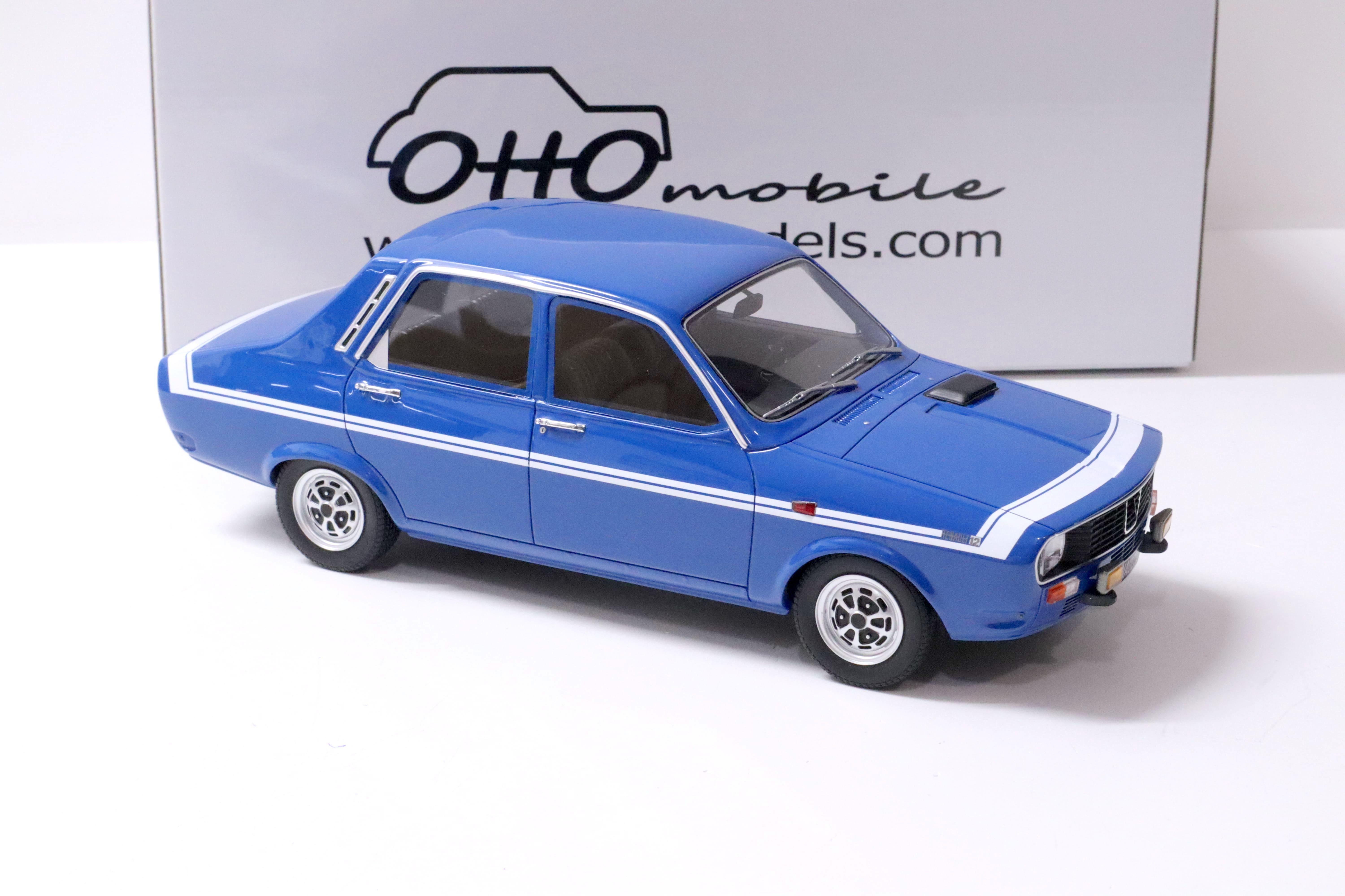1:18 OTTO mobile OT919 Renault 12 Gordini blue/ white stripes 1970