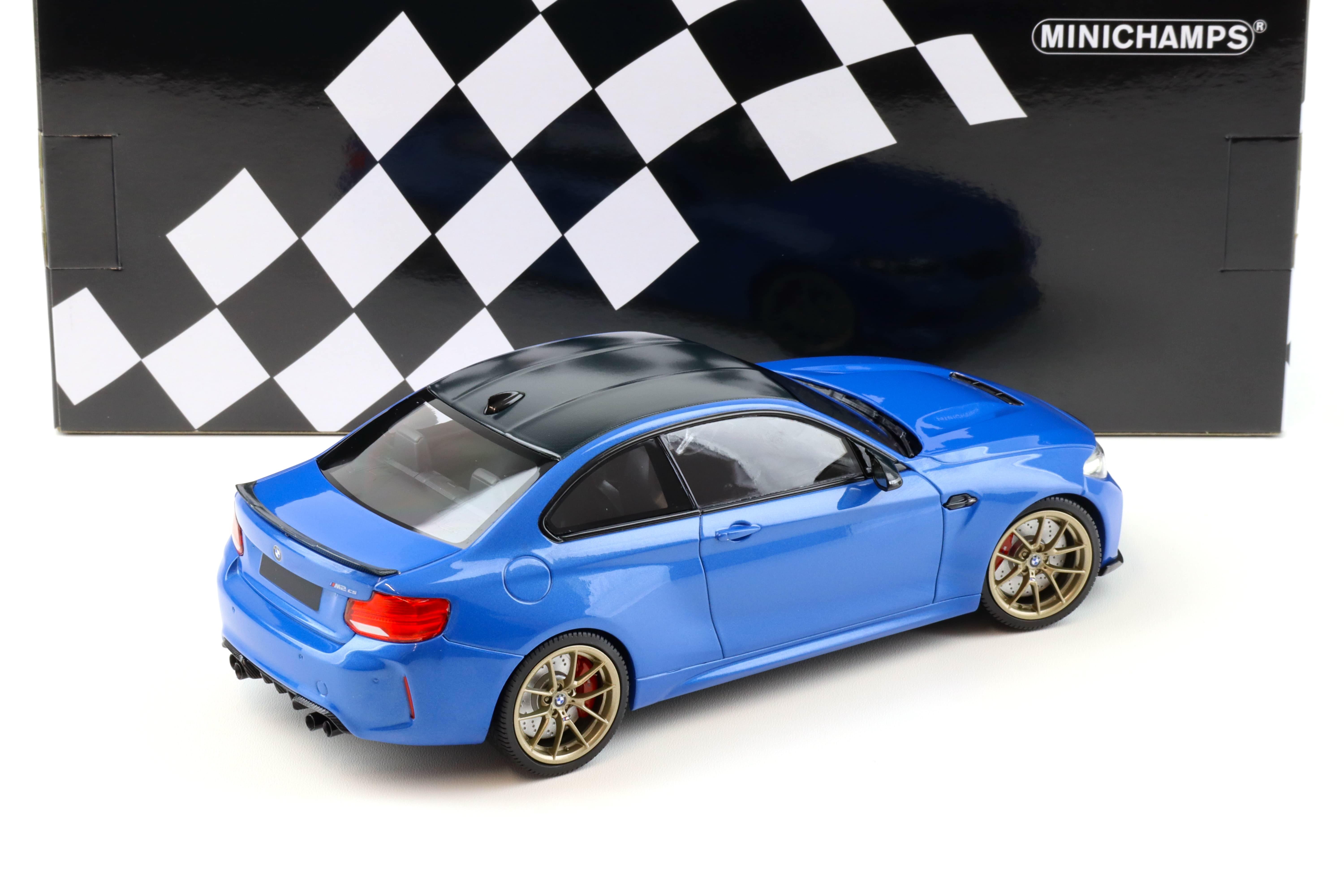 1:18 Minichamps BMW M2 CS (F87) Coupe 2020 Misano blue/ gold wheels