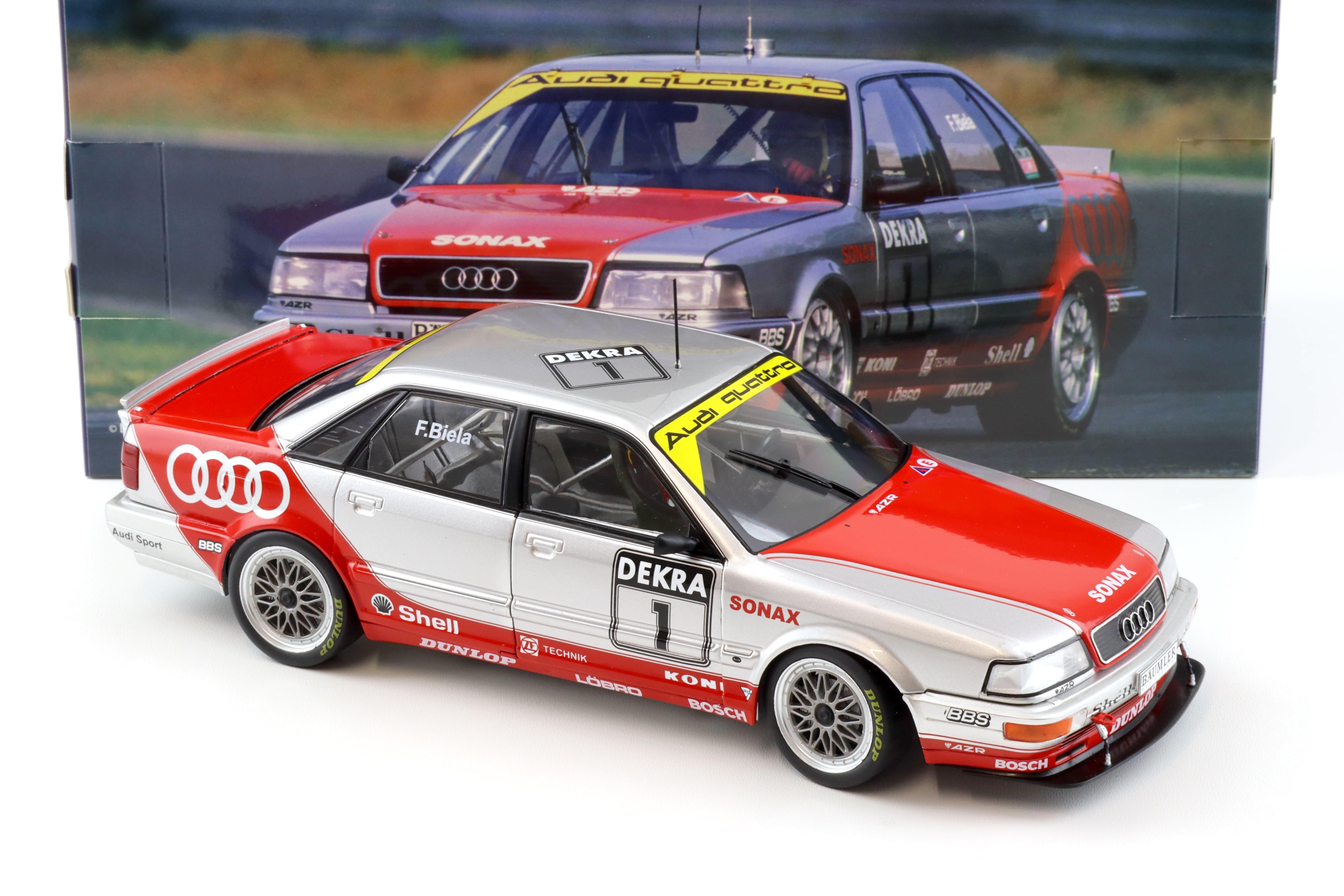 1:18 WERK83 Audi V8 Quattro DTM 1992 #1 Frank Biela silver