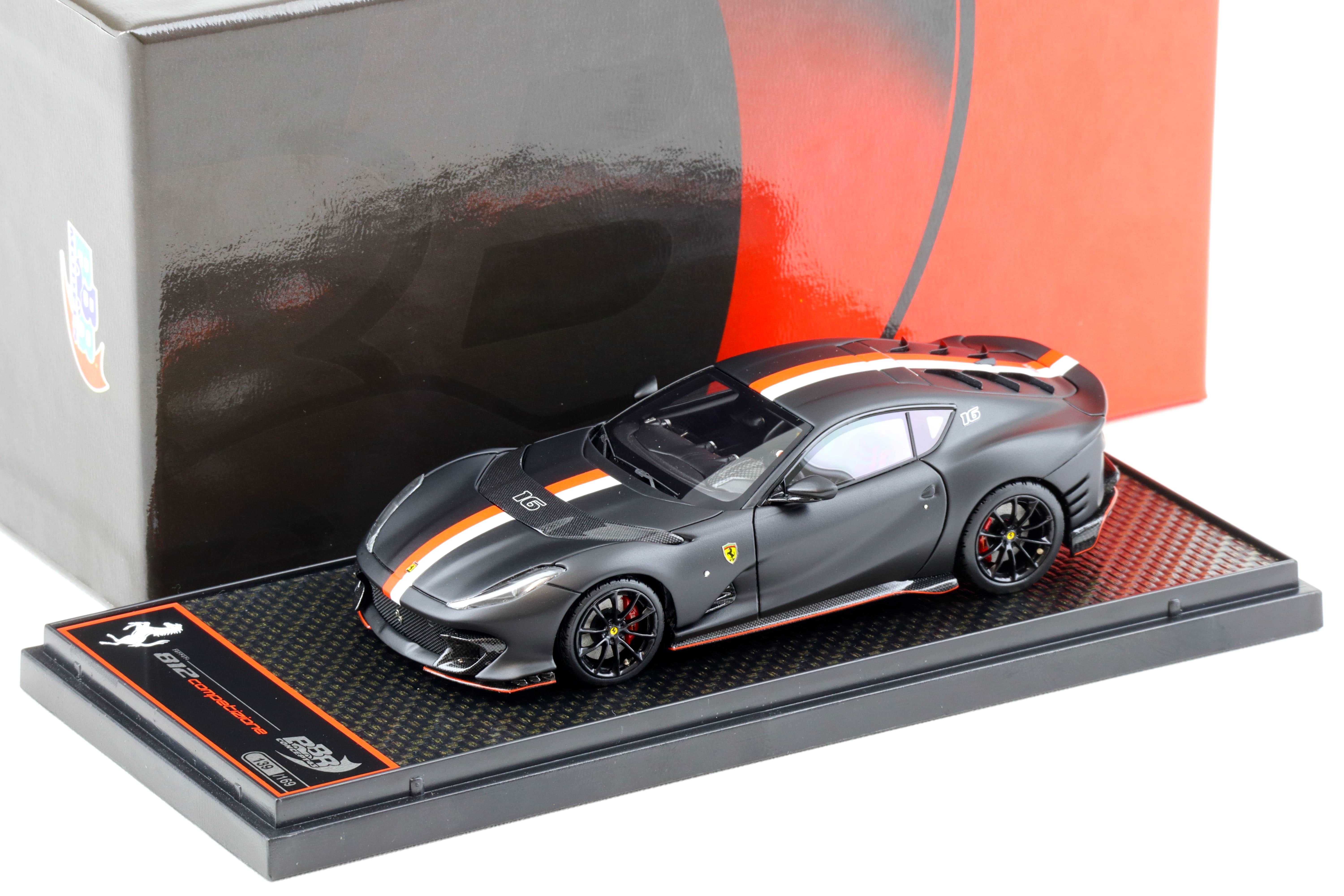 1:43 BBR Ferrari 812 Competizione Nero Opaco Charles Leclerc - Limited 169 pcs.