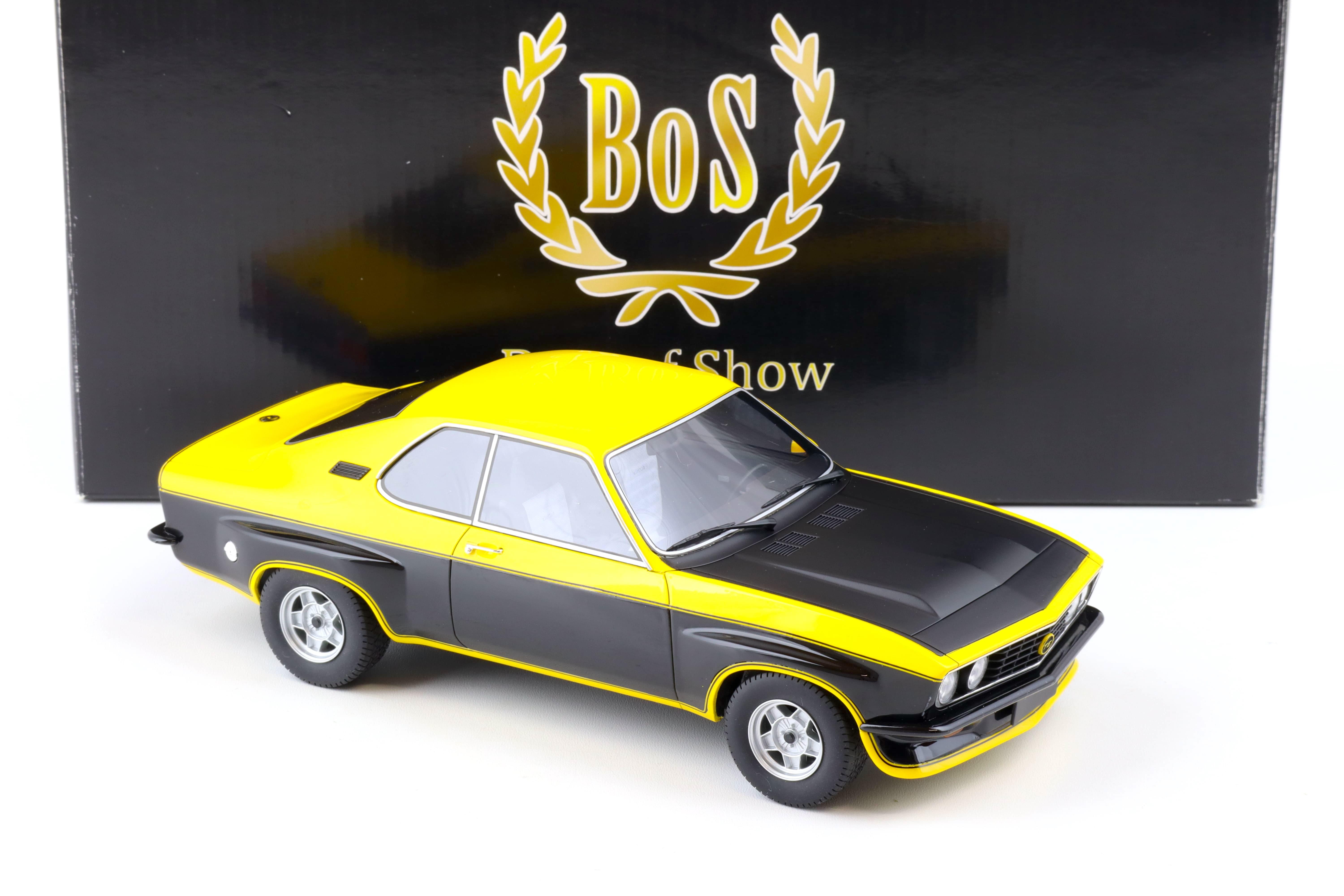 1:18 BOS-Models Opel Manta TE 2800 Coupe yellow/ black BOS068