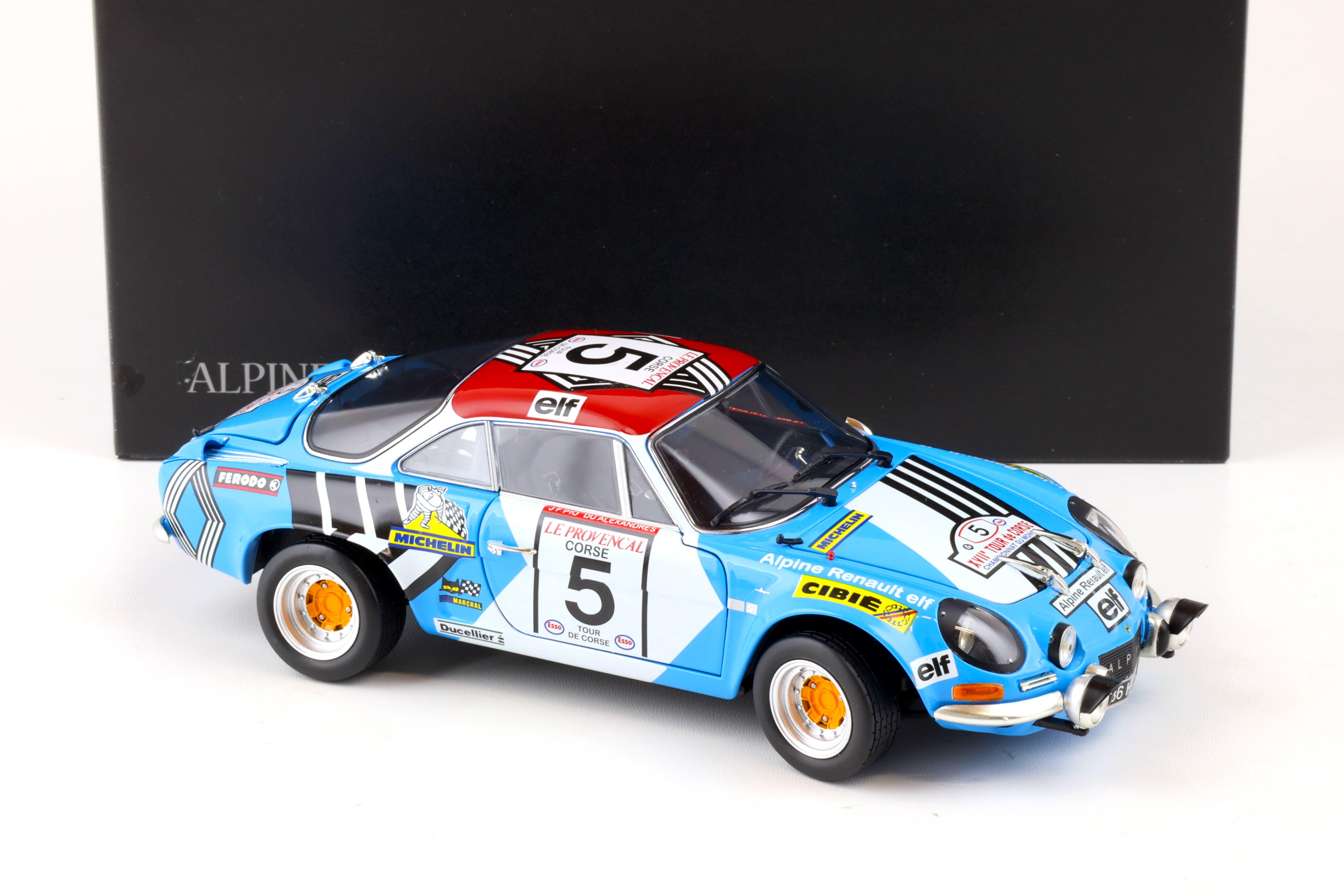 1:18 Kyosho Renault Alpine A110 #5 Rally Tour de Corse 1973 - 08485B