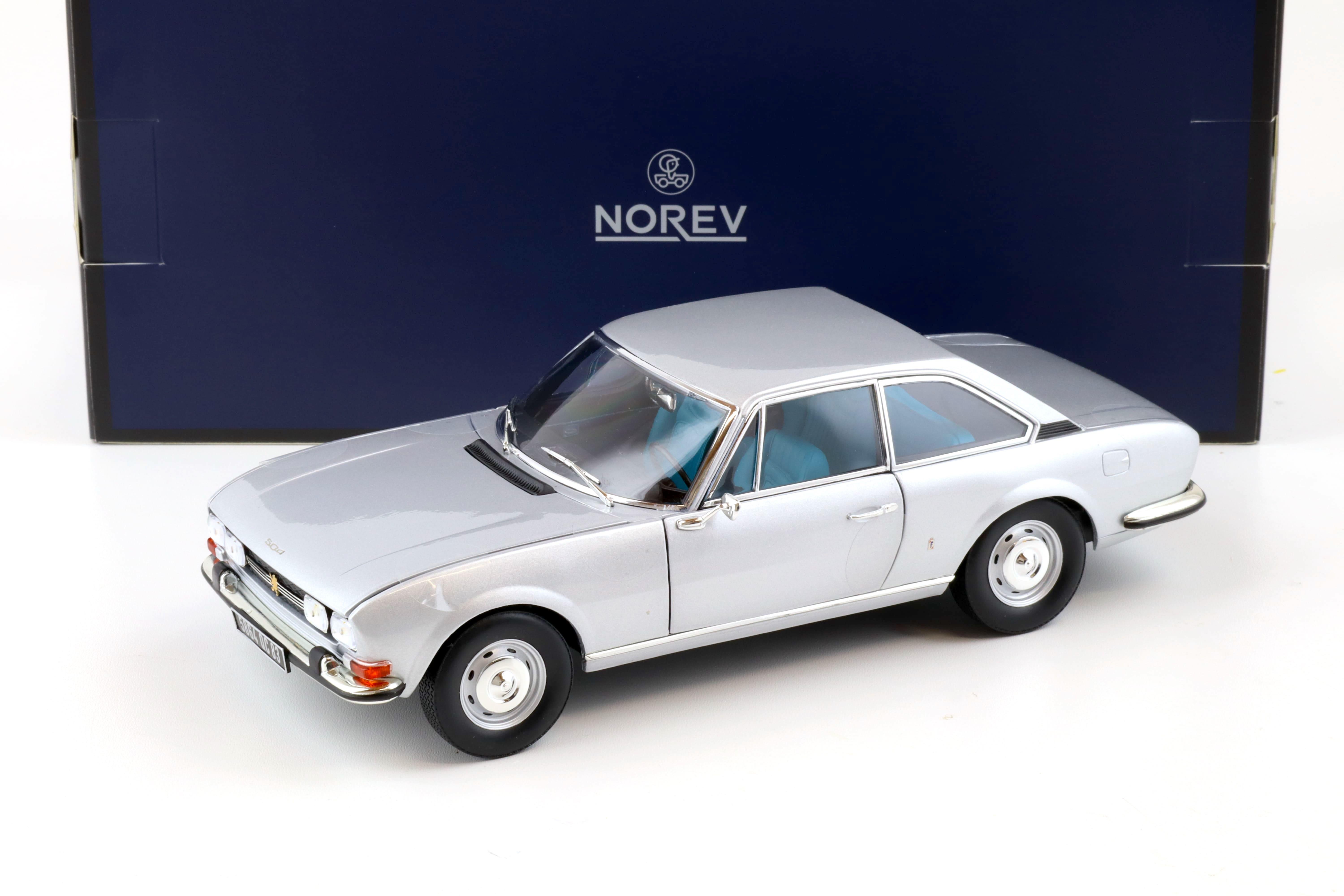 1:18 Norev Peugeot 504 Coupe 1969 silver - Limited 250 pcs.