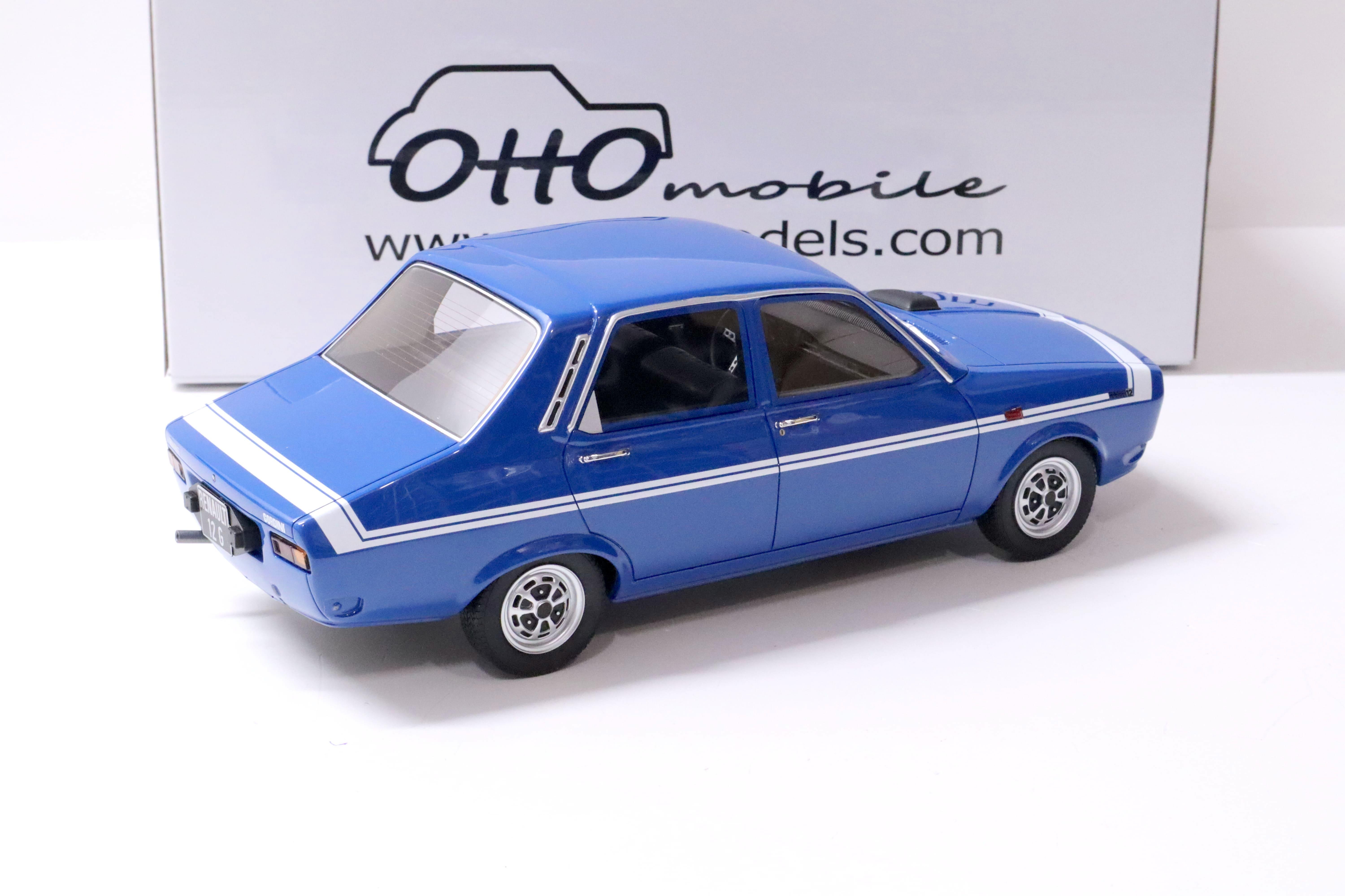 1:18 OTTO mobile OT919 Renault 12 Gordini blue/ white stripes 1970
