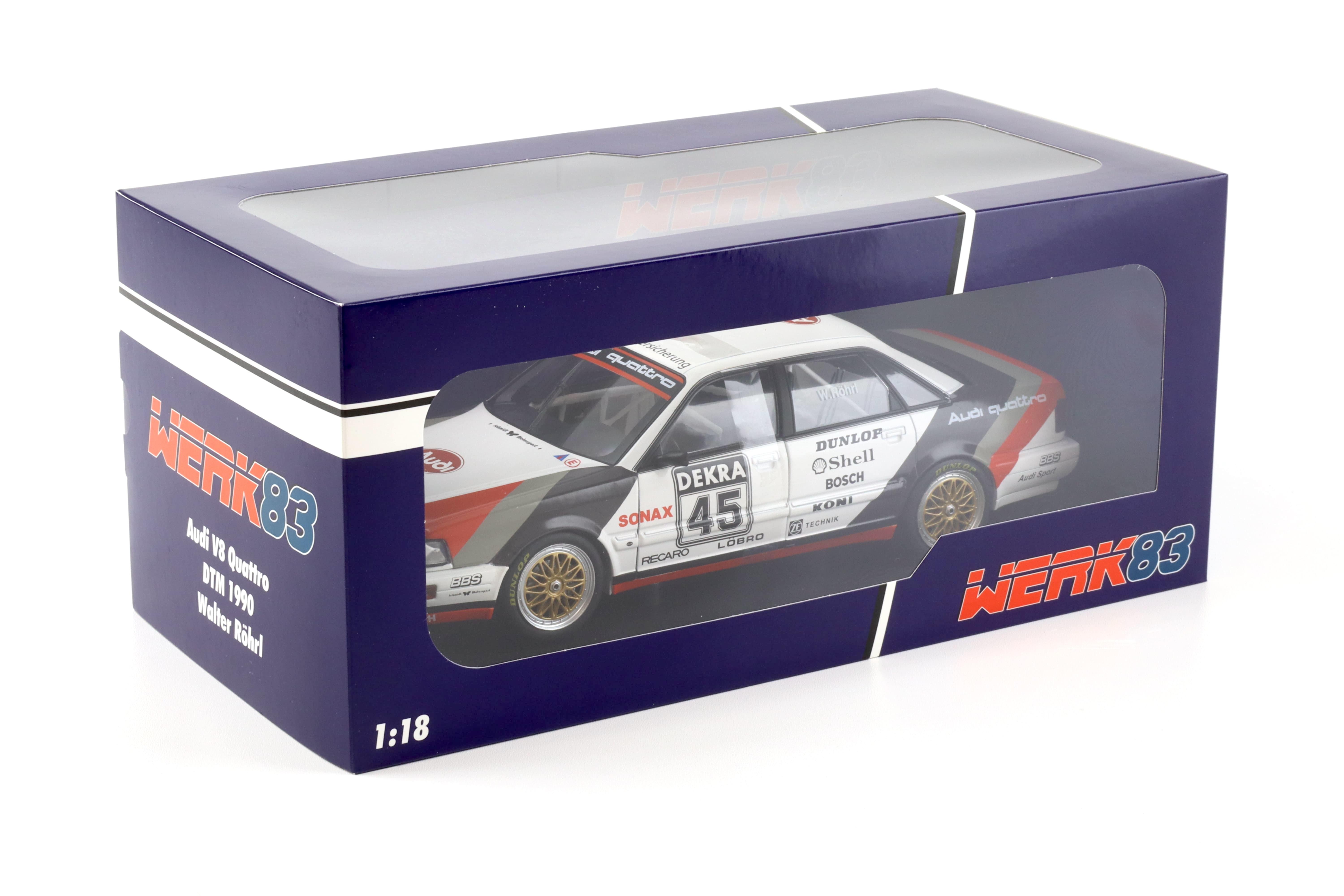 1:18 WERK83 Audi V8 DTM 1990 #45 Walter Röhrl