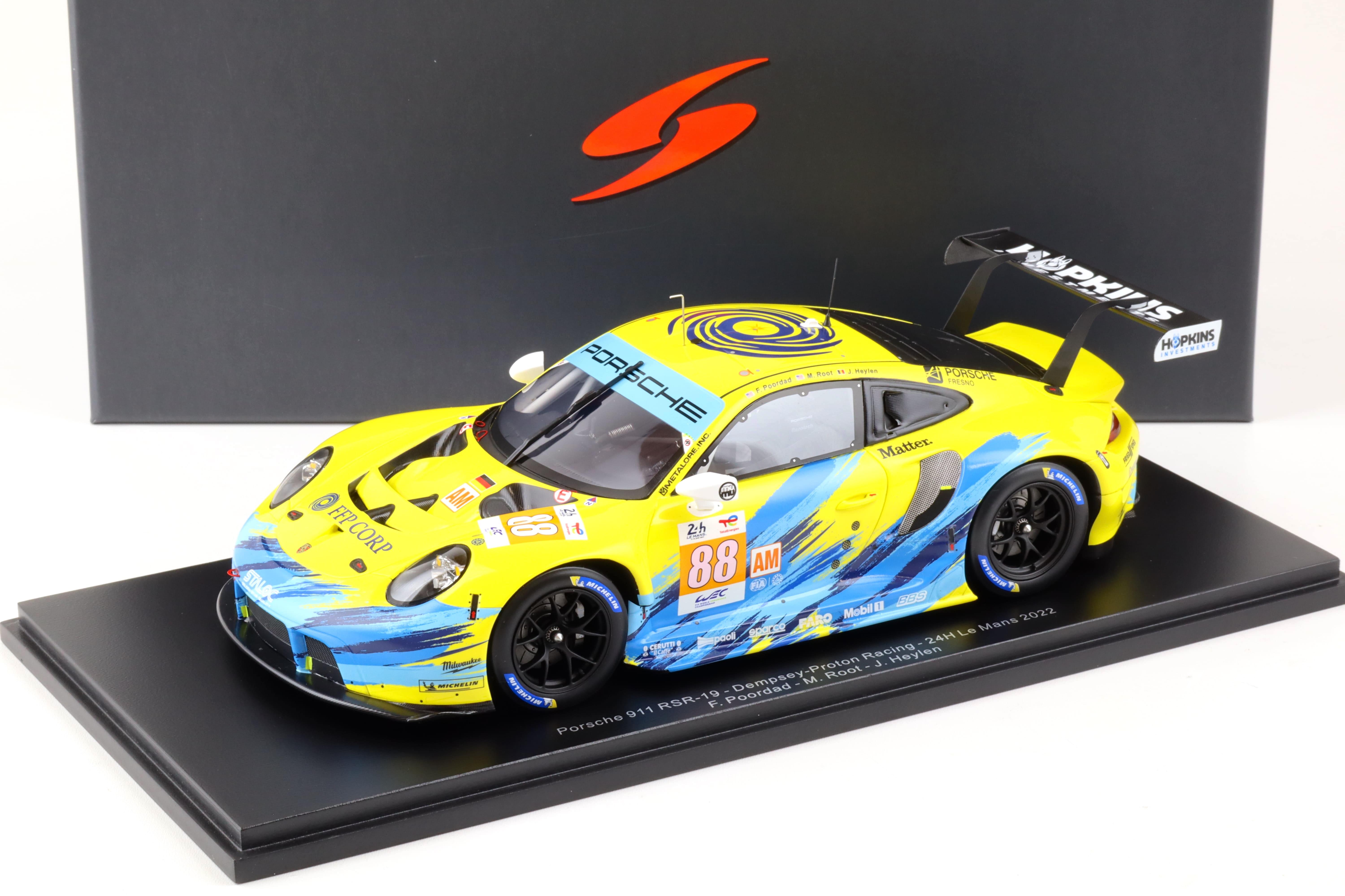 1:18 Spark Porsche 911 RSR-19 Dempsey-Proton Racing 24h Le Mans 2022 #88