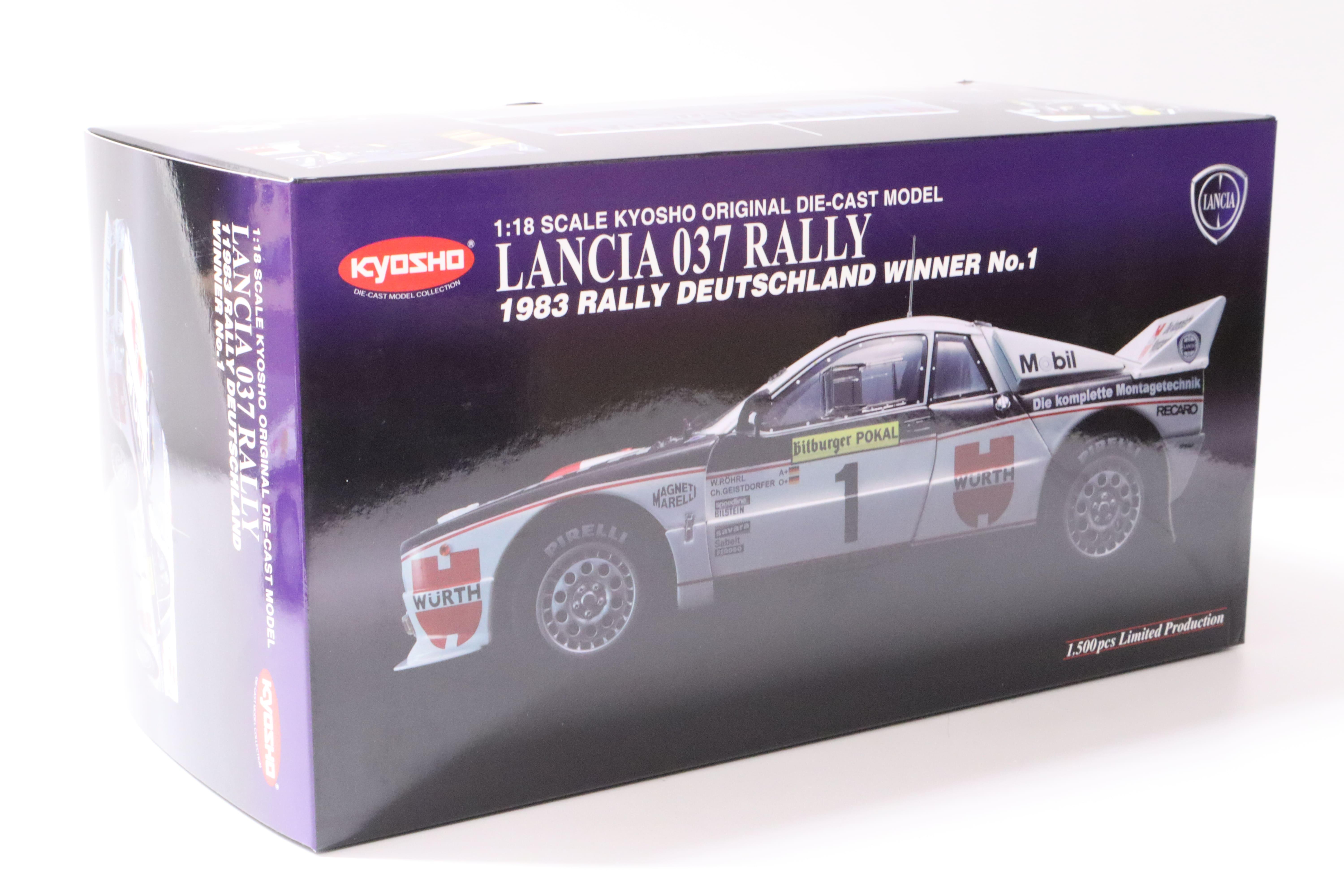 1:18 Kyosho Lancia 037 Rally Deutschland Winner #1 WÜRTH