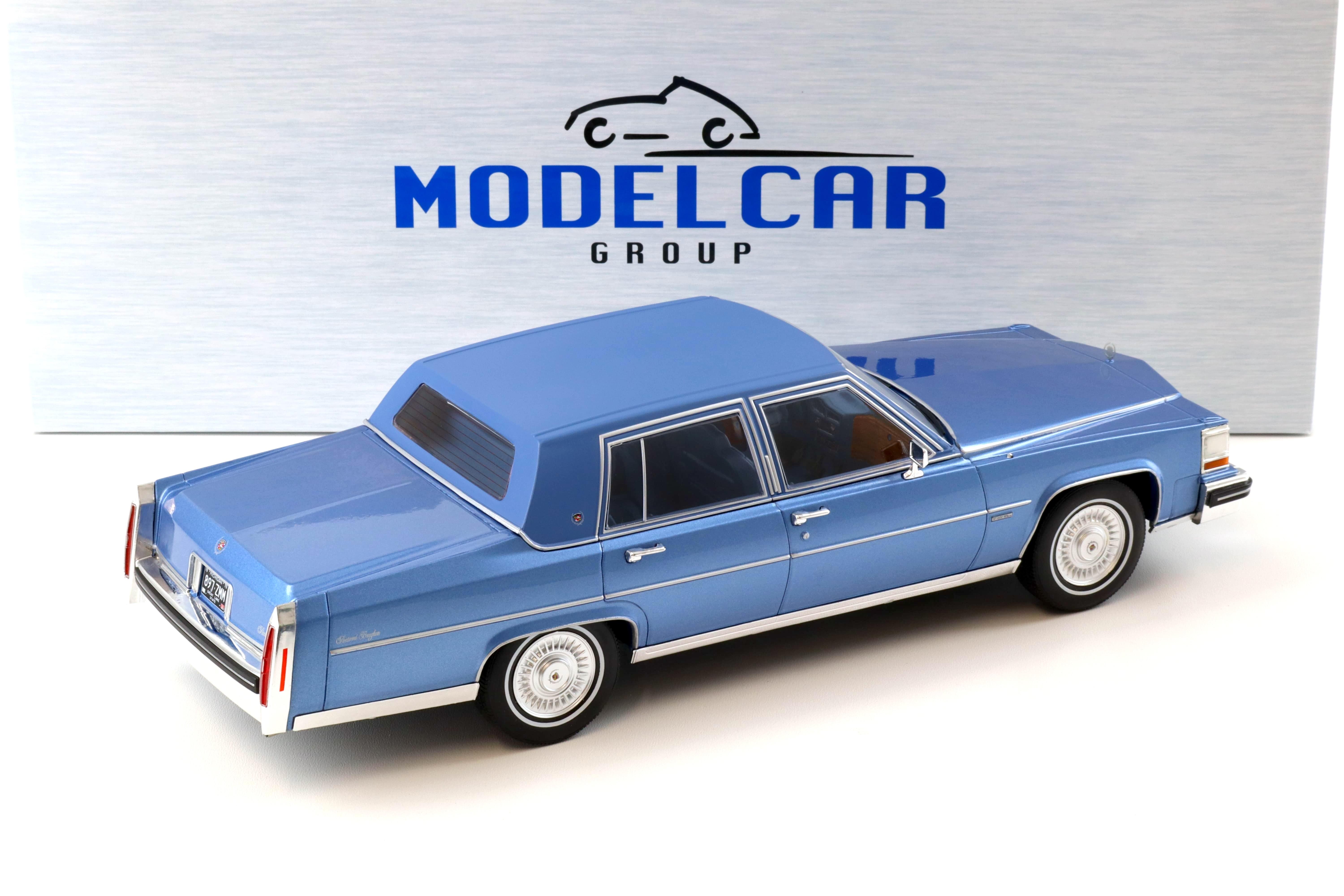 1:18 MCG 1982 Cadillac Fleetwood Brougham blue metallic