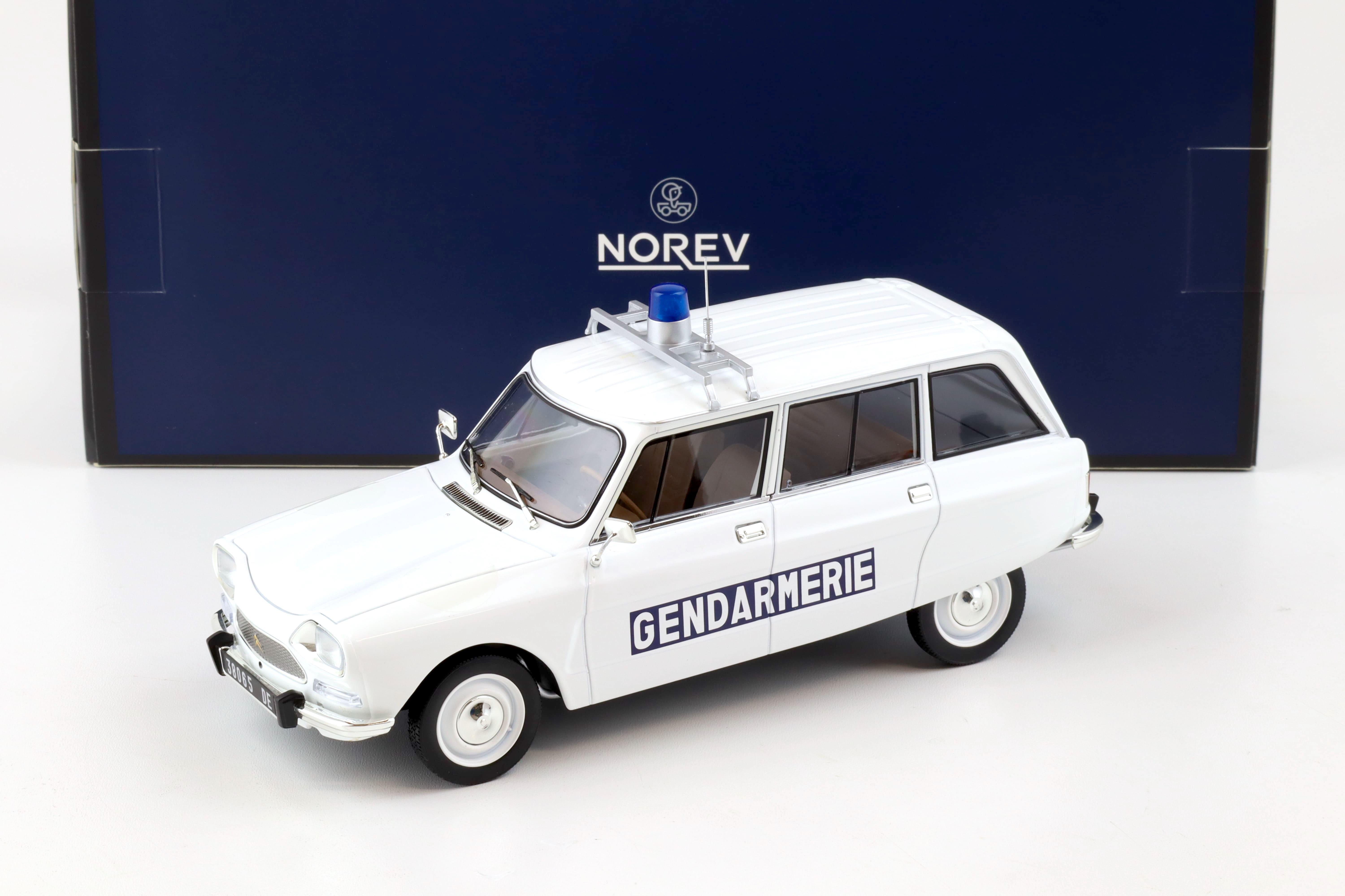 1:18 Norev Citroen Ami 8 Break 1975 Gendarmerie white - Limited 200 pcs.
