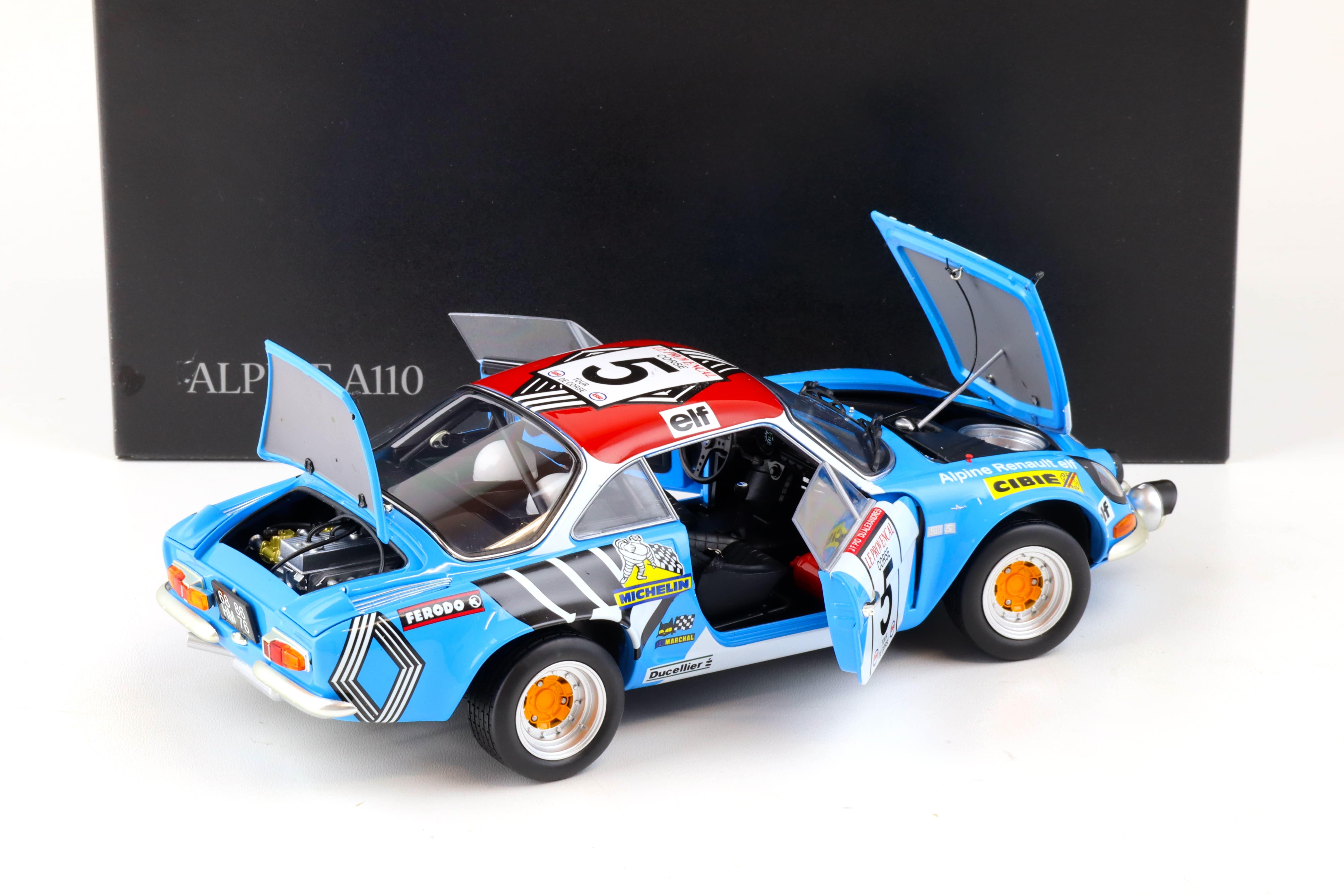 1:18 Kyosho Renault Alpine A110 #5 Rally Tour de Corse 1973 - 08485B