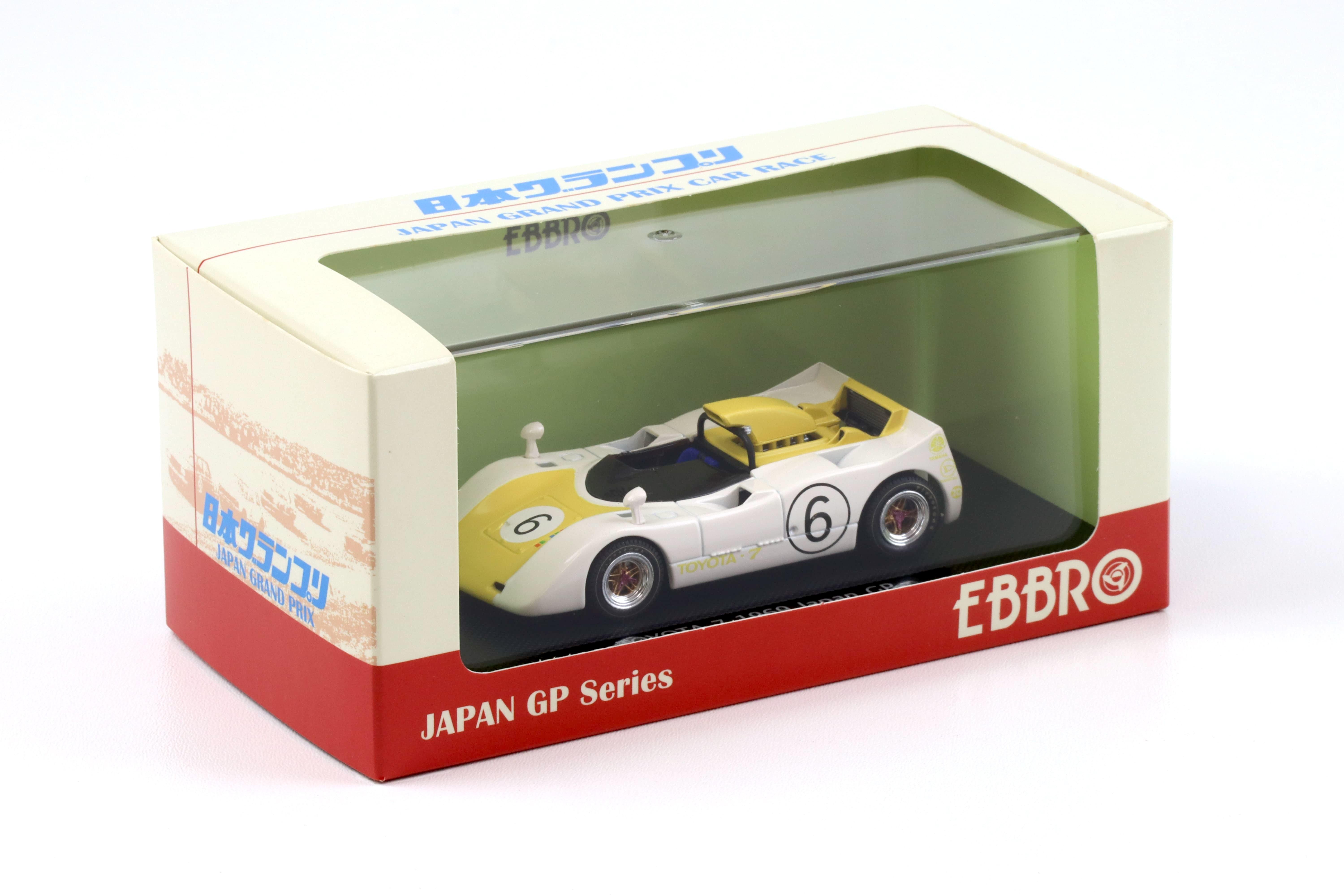 1:43 Ebbro Toyota 7 Japan GP 1969 #6 white/ yellow Mitsumasa Katie/ Kiyoshi Misaki