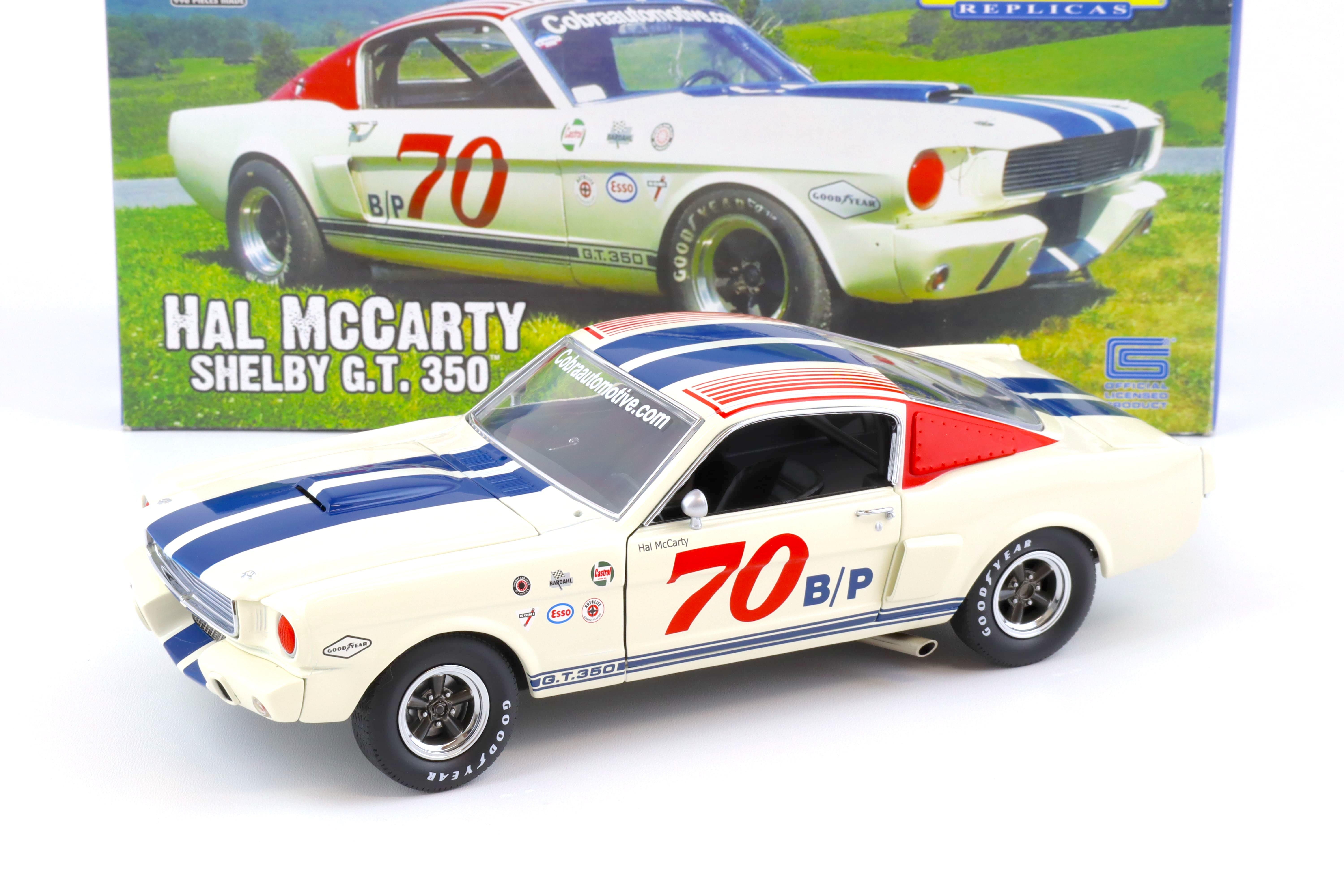 1:18 Exact Detail Mustang Shelby GT 350 Coupe HAL MCCARTY #70 white