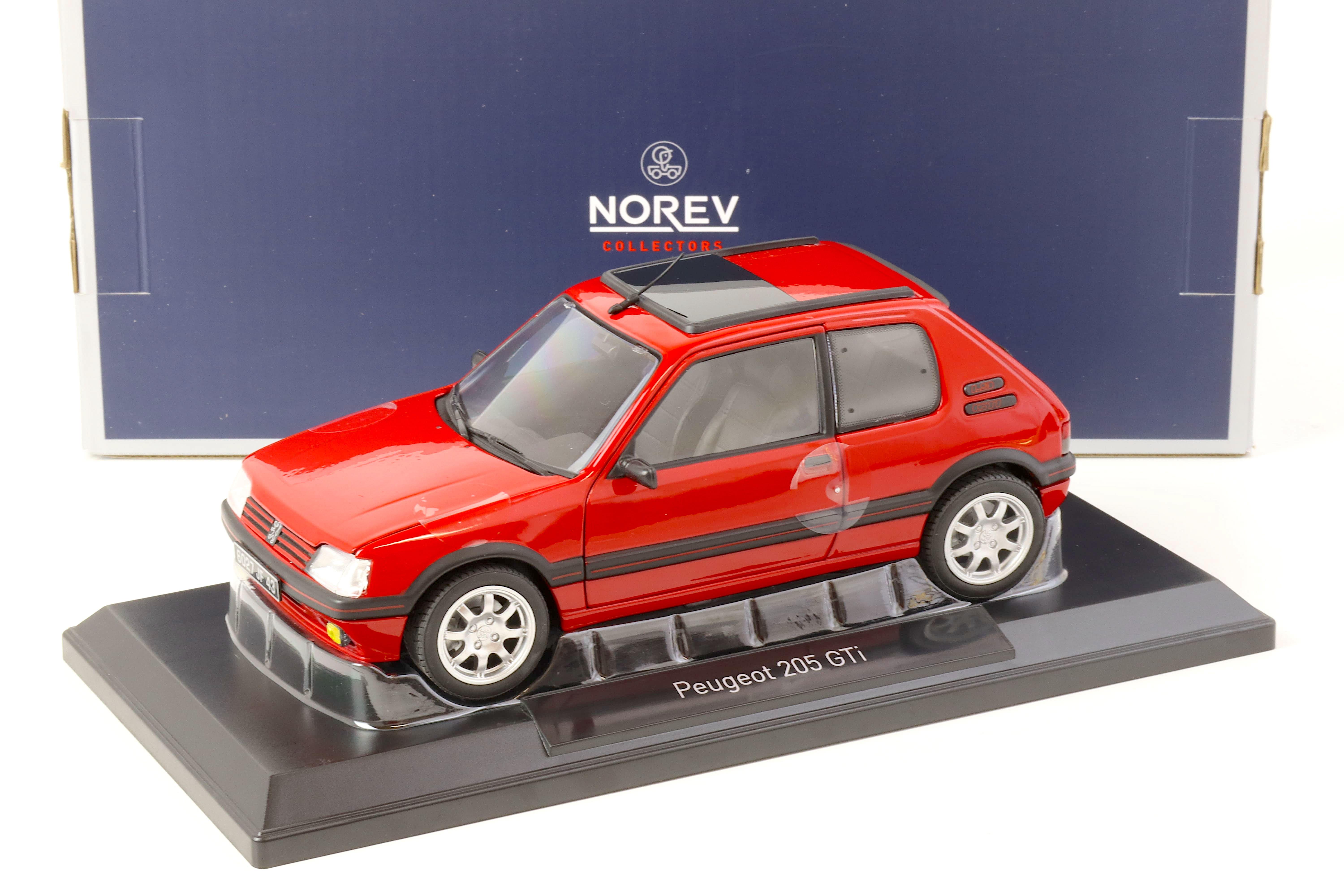 1:18 Norev Peugeot 205 GTI 1.9 PTS Rims 1991 red 184848