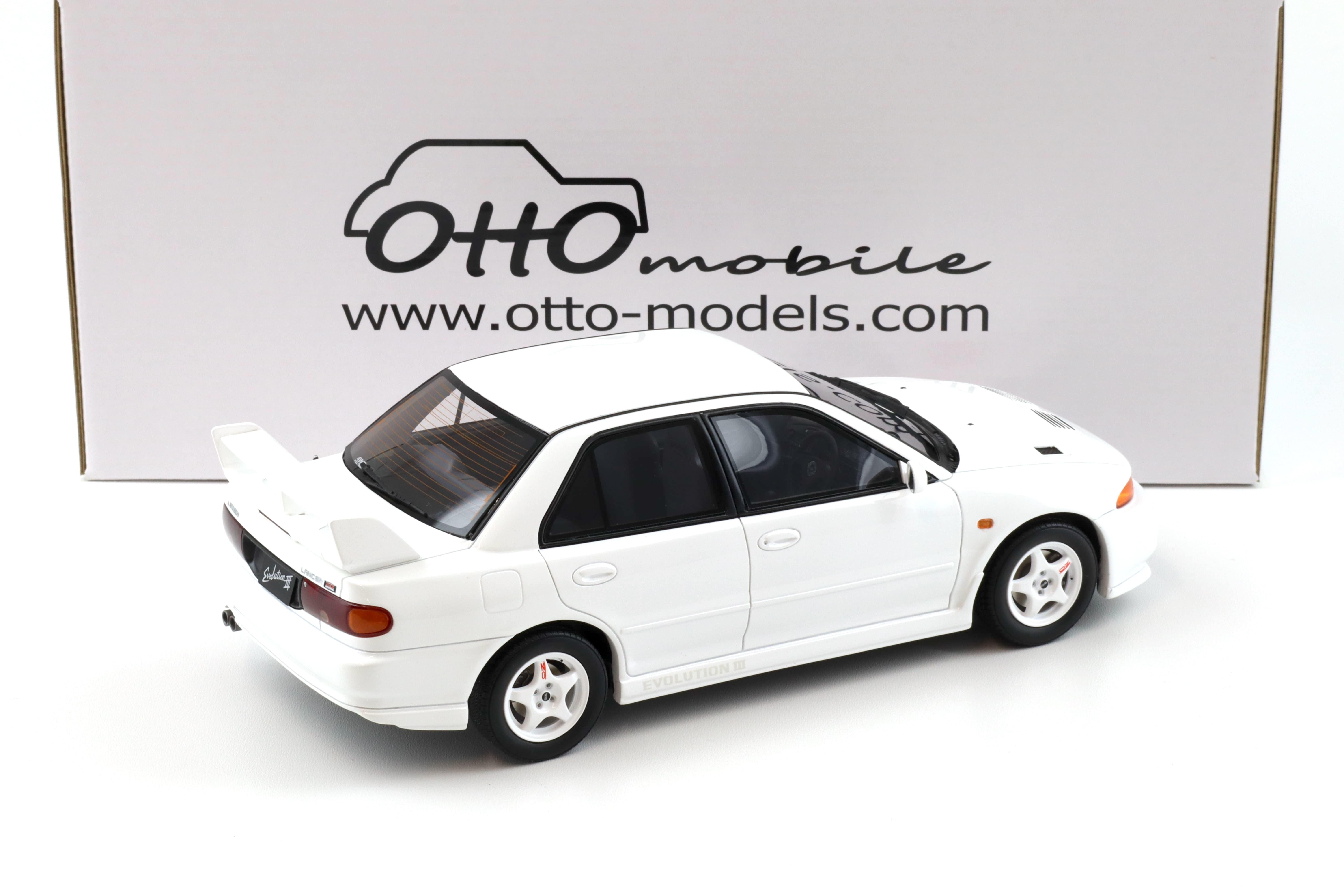 1:18 OTTO mobile OT1065 Mitsubishi Lancer Evolution EVO III white 1995