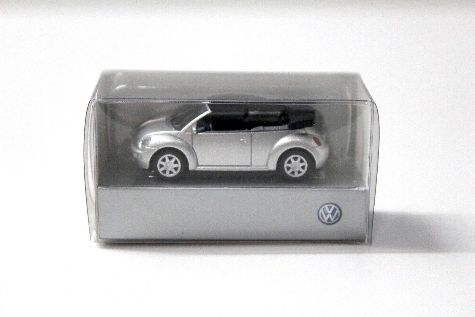 1:87 Wiking VW Beetle Cabriolet silver 