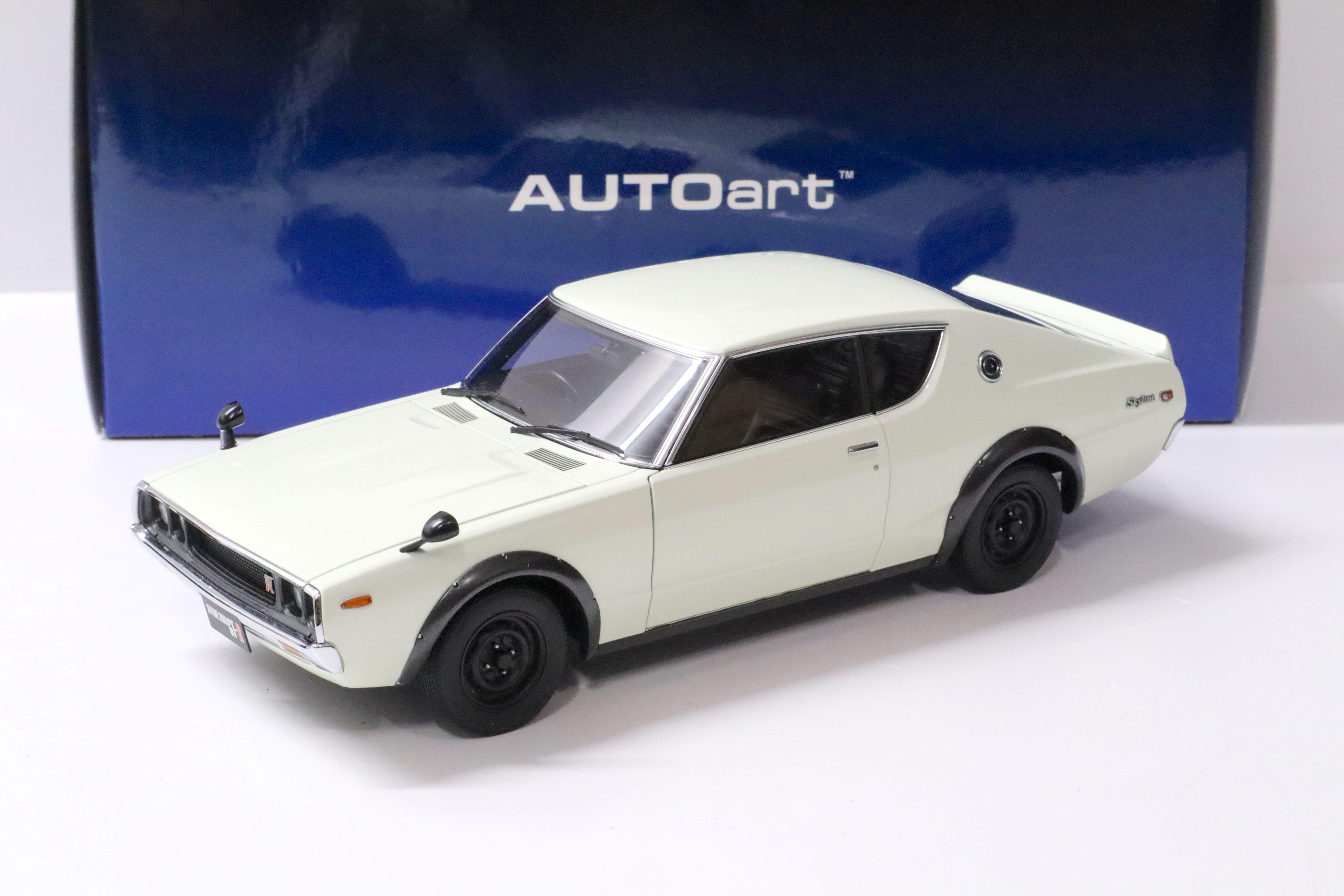 1:18 AUTOart Nissan Skyline 2000 GT-R (KPGC110) white 1973