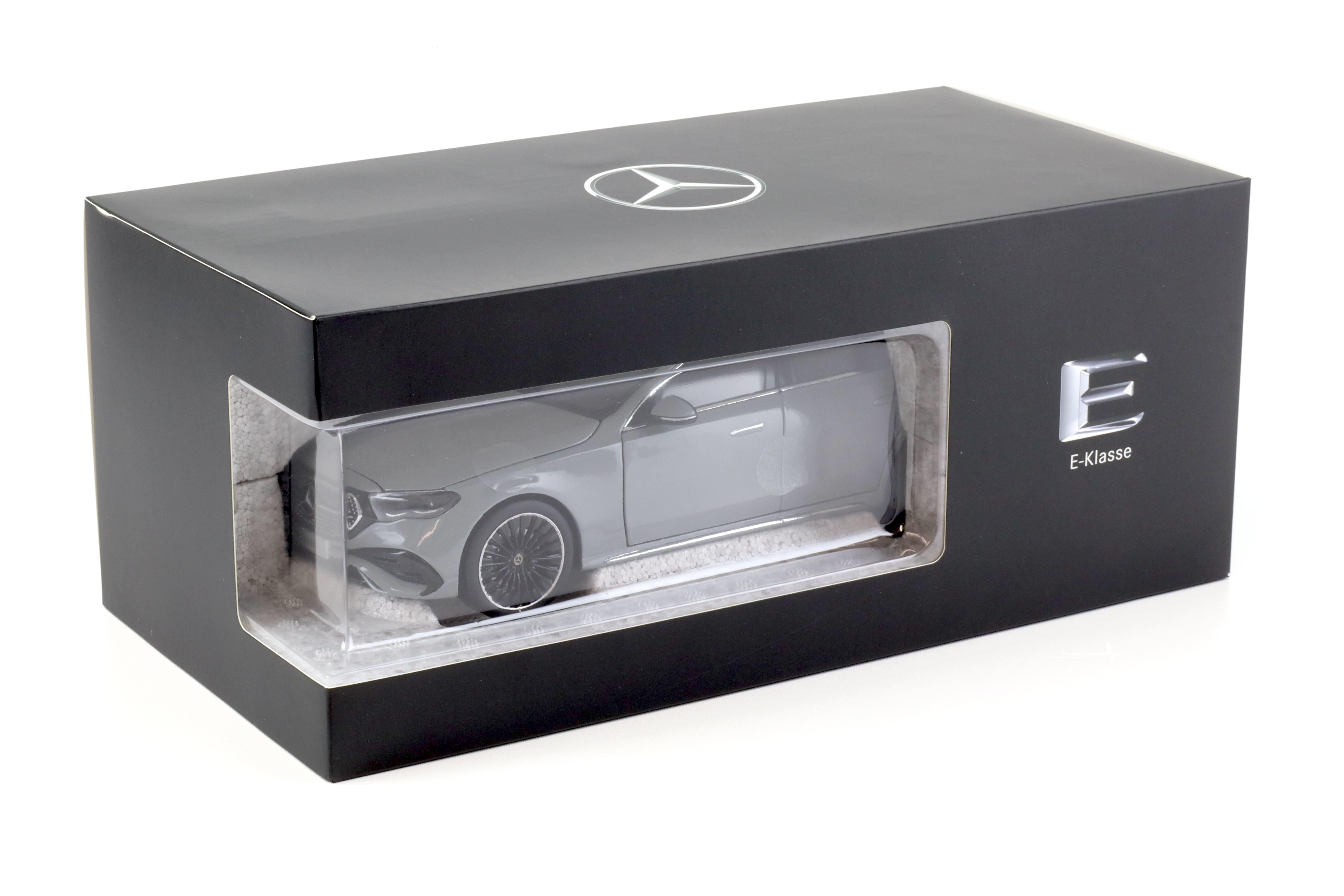 1:18 iScale Mercedes E-Klasse Limousine W214 AMG Line alpine grey solid DEALER VERSION