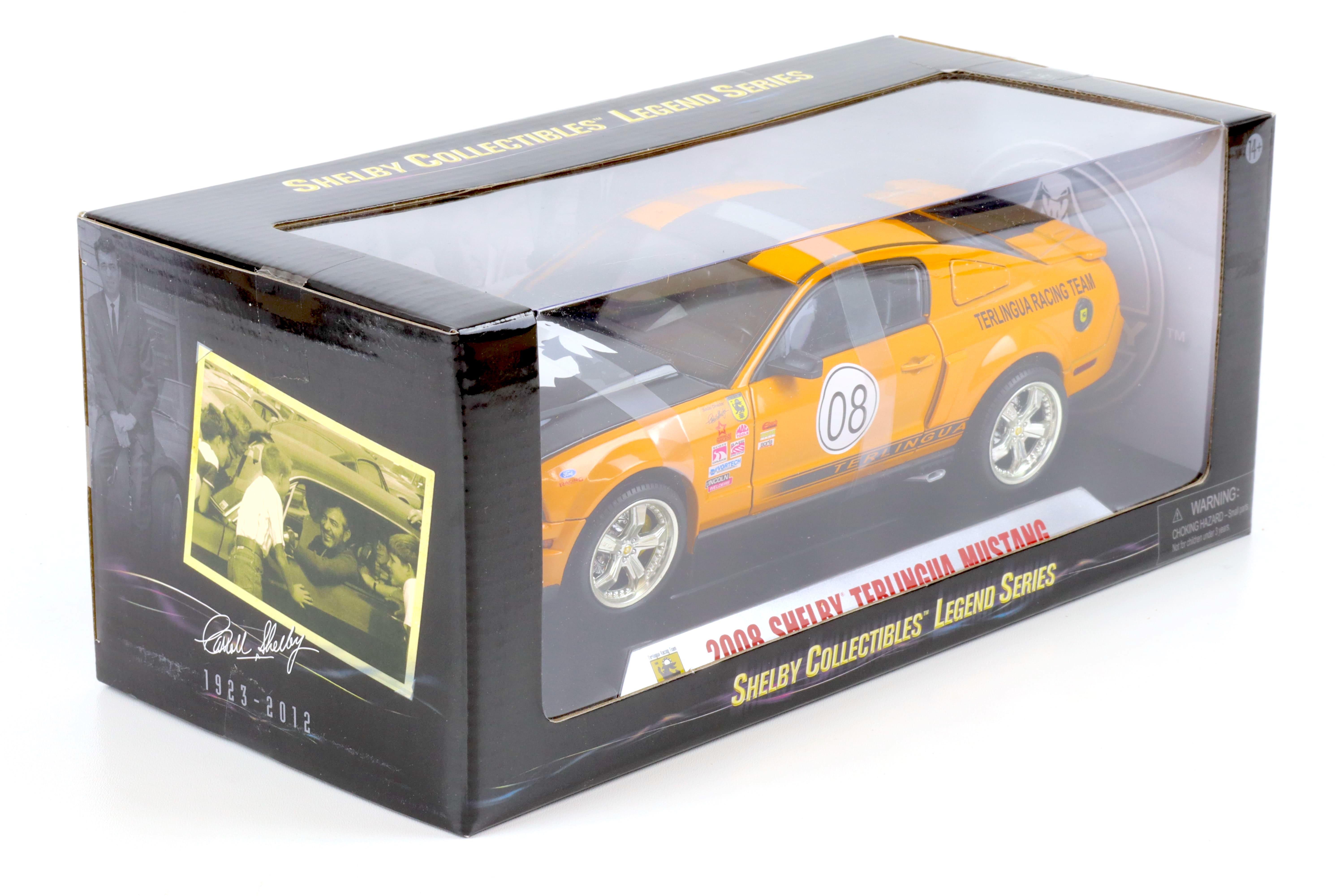 1:18 Shelby Collectibles 2008 Shelby Mustang TERLINGUA #08 grabber orange/ black