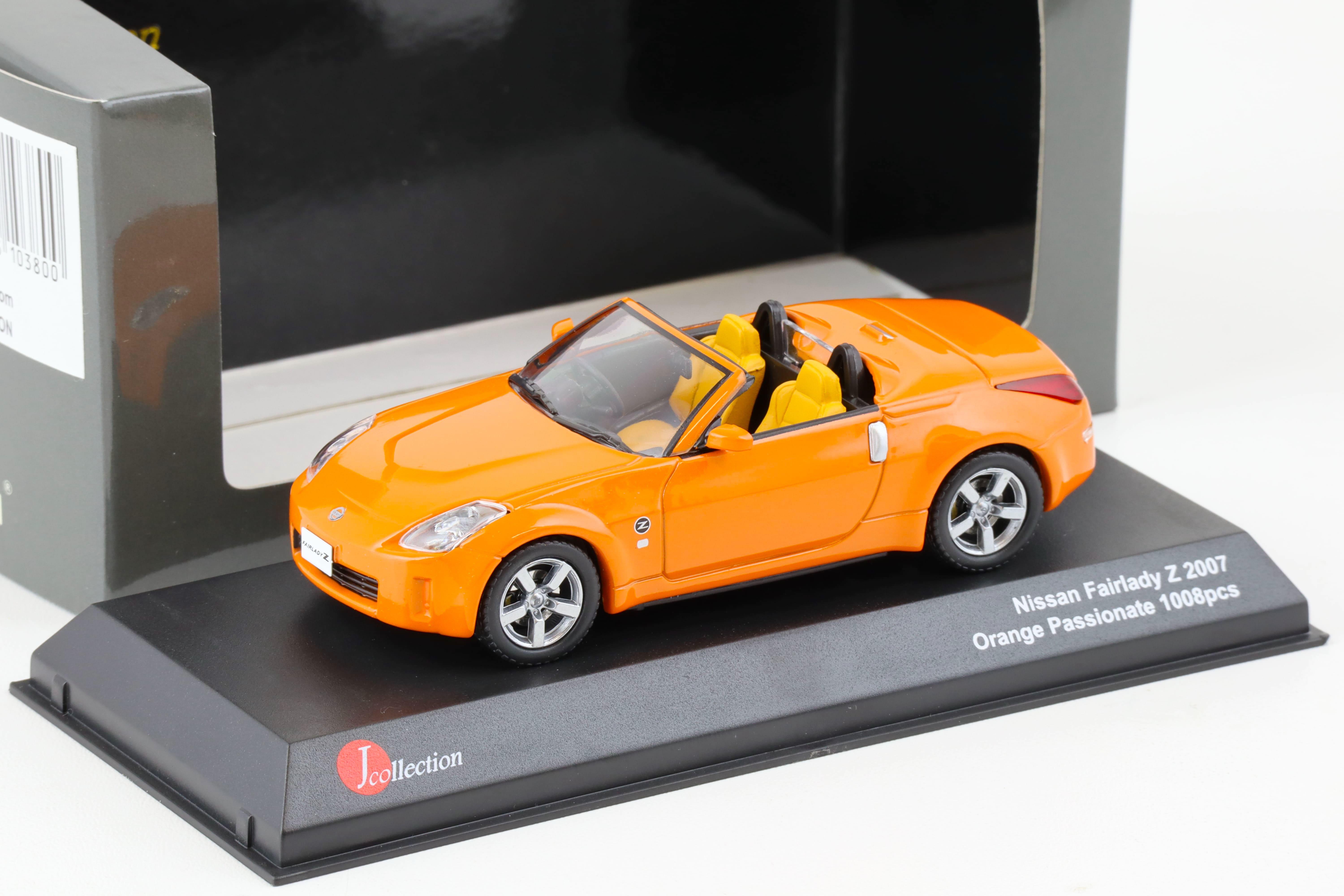 1:43 J-Collection Kyosho Nissan Fairlady Z 2007 orange passionate 
