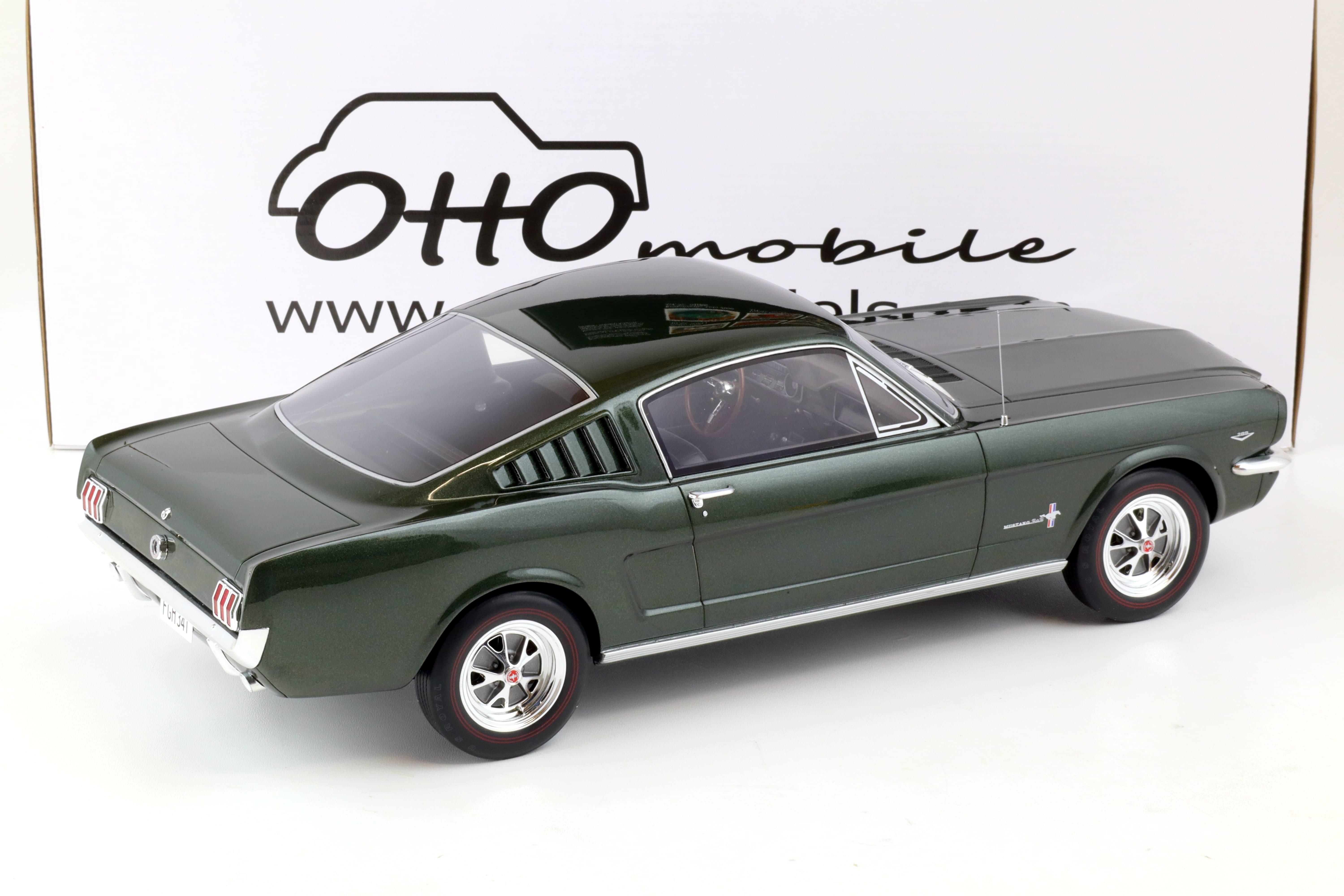 1:12 OTTO mobile G079 Ford Mustang Fastback Coupe 1965 green metallic