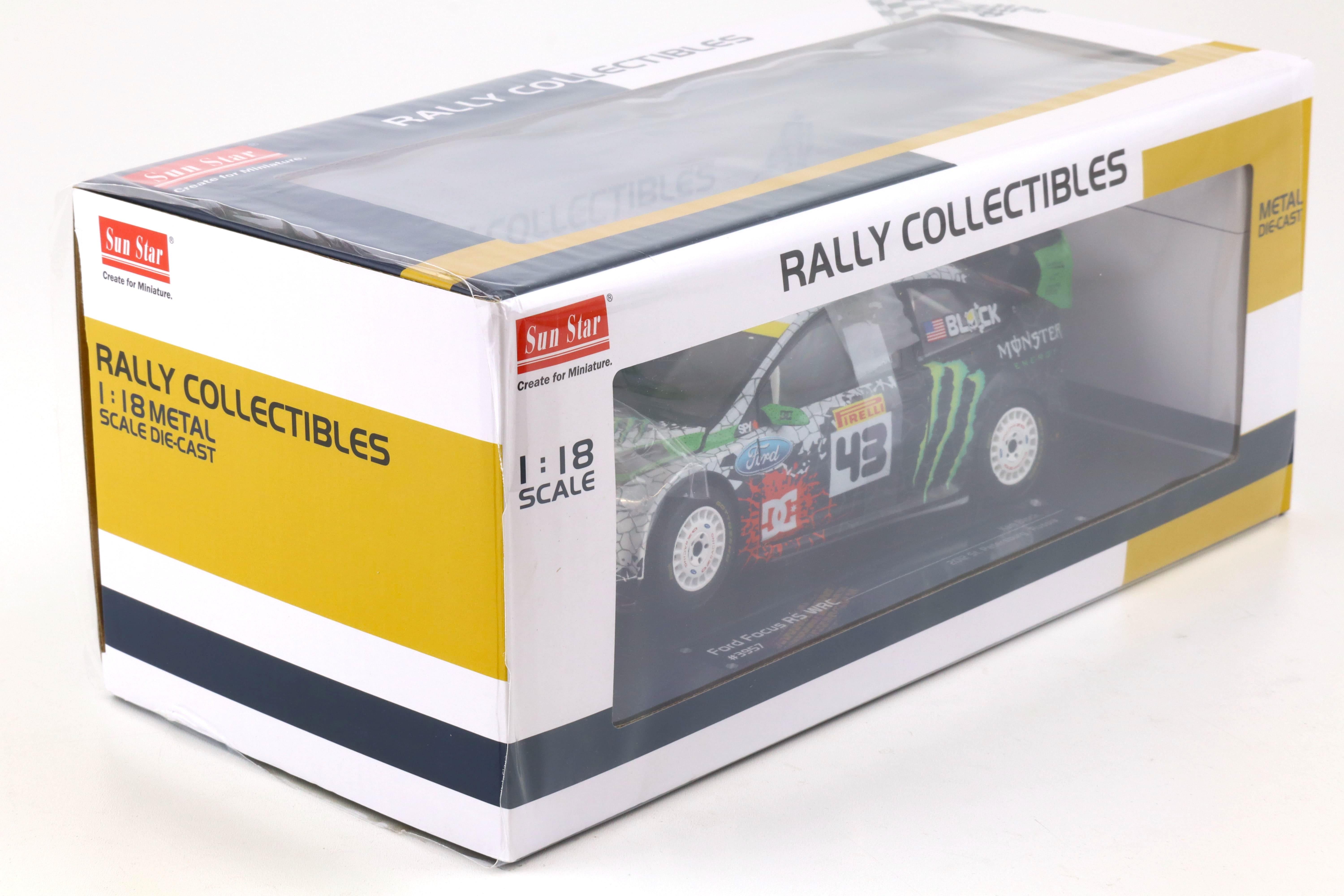 1:18 Sun Star 2012 Ford Focus RS WRC Ken Block #43 St.Petersburg Russia 