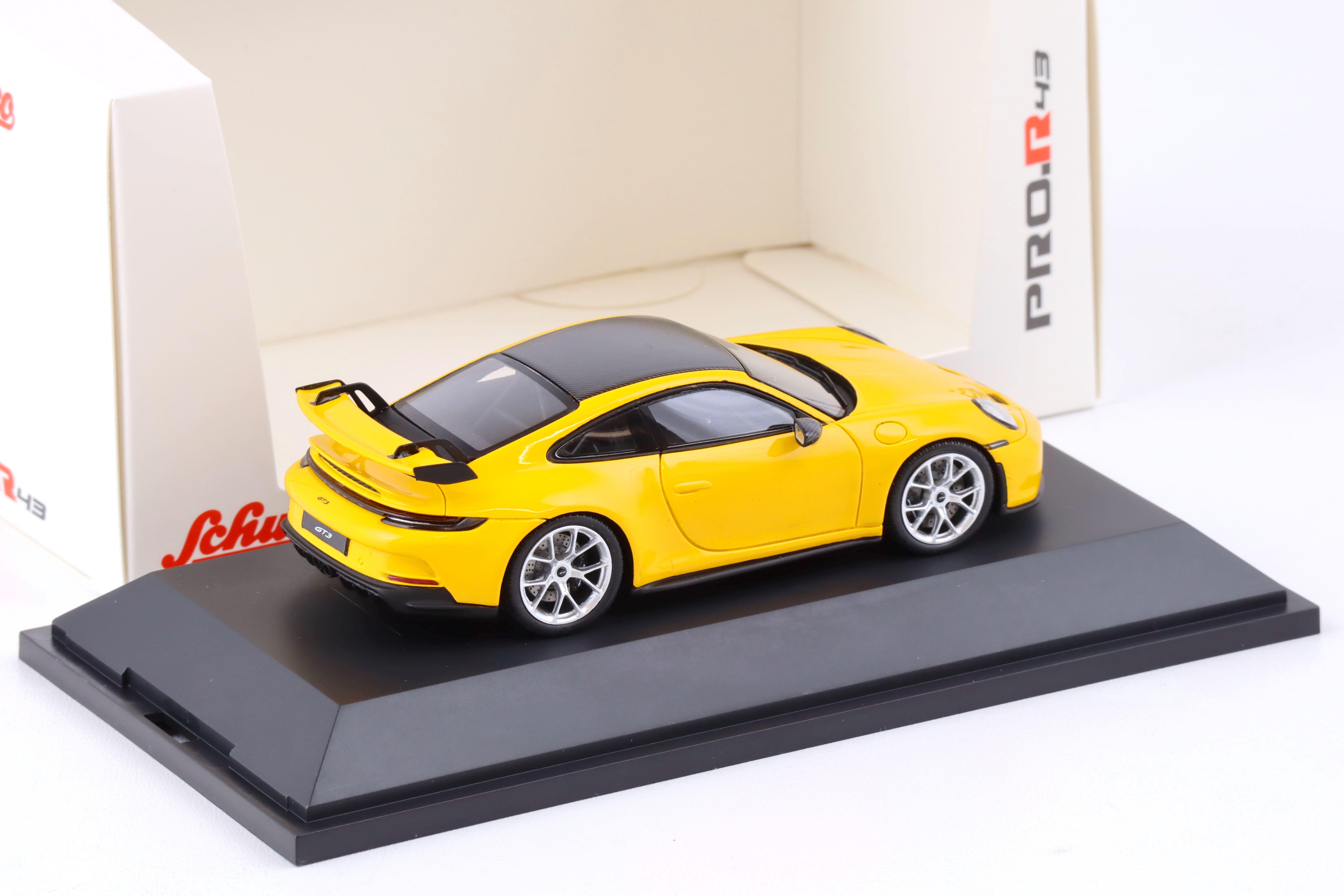 1:43 Schuco PRO.R43 Porsche 911 (992) GT3 Coupe yellow 2021