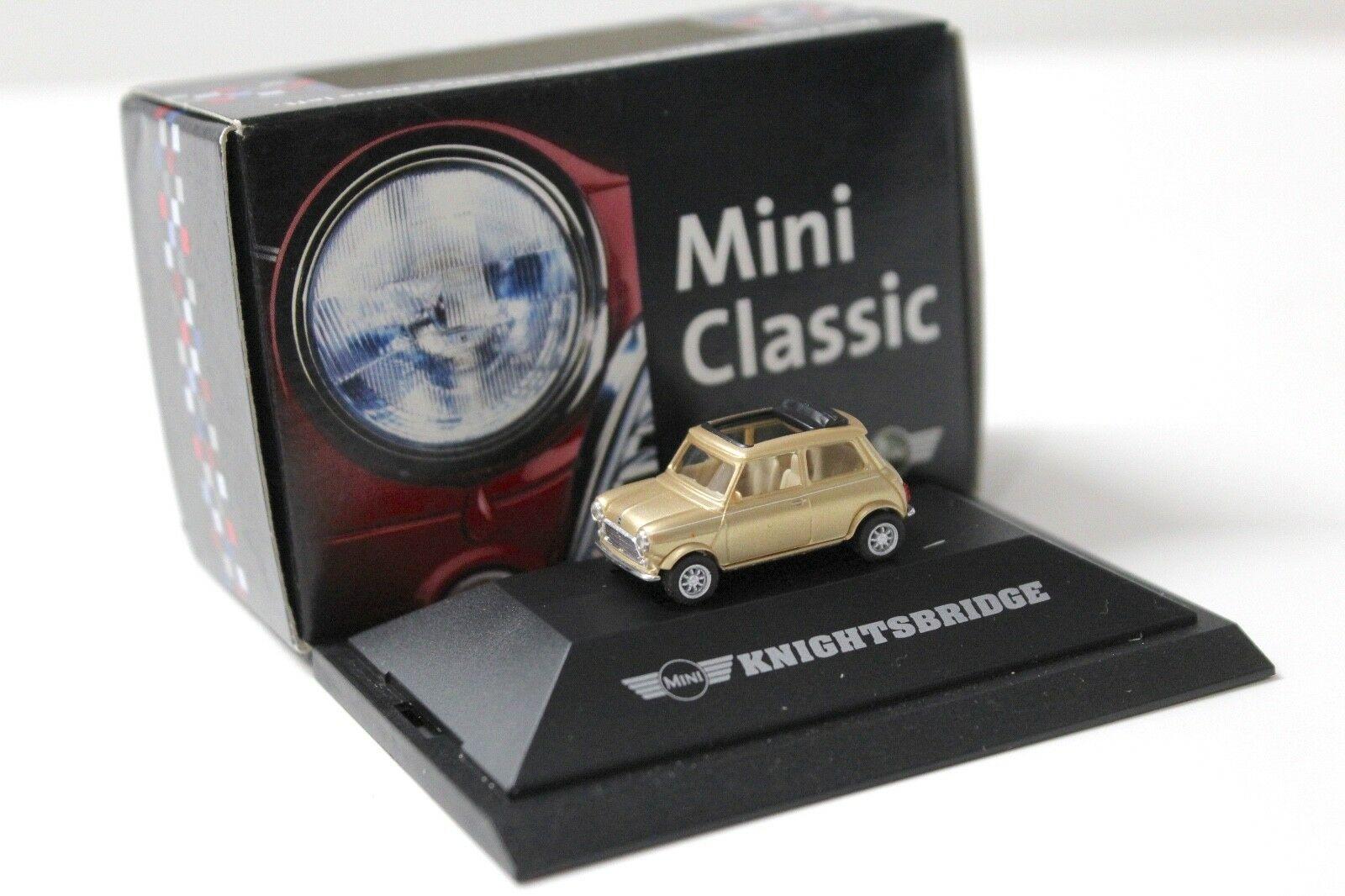 1:87 Herpa Classic Mini Cooper Knightsbridge gold DEALER VERSION