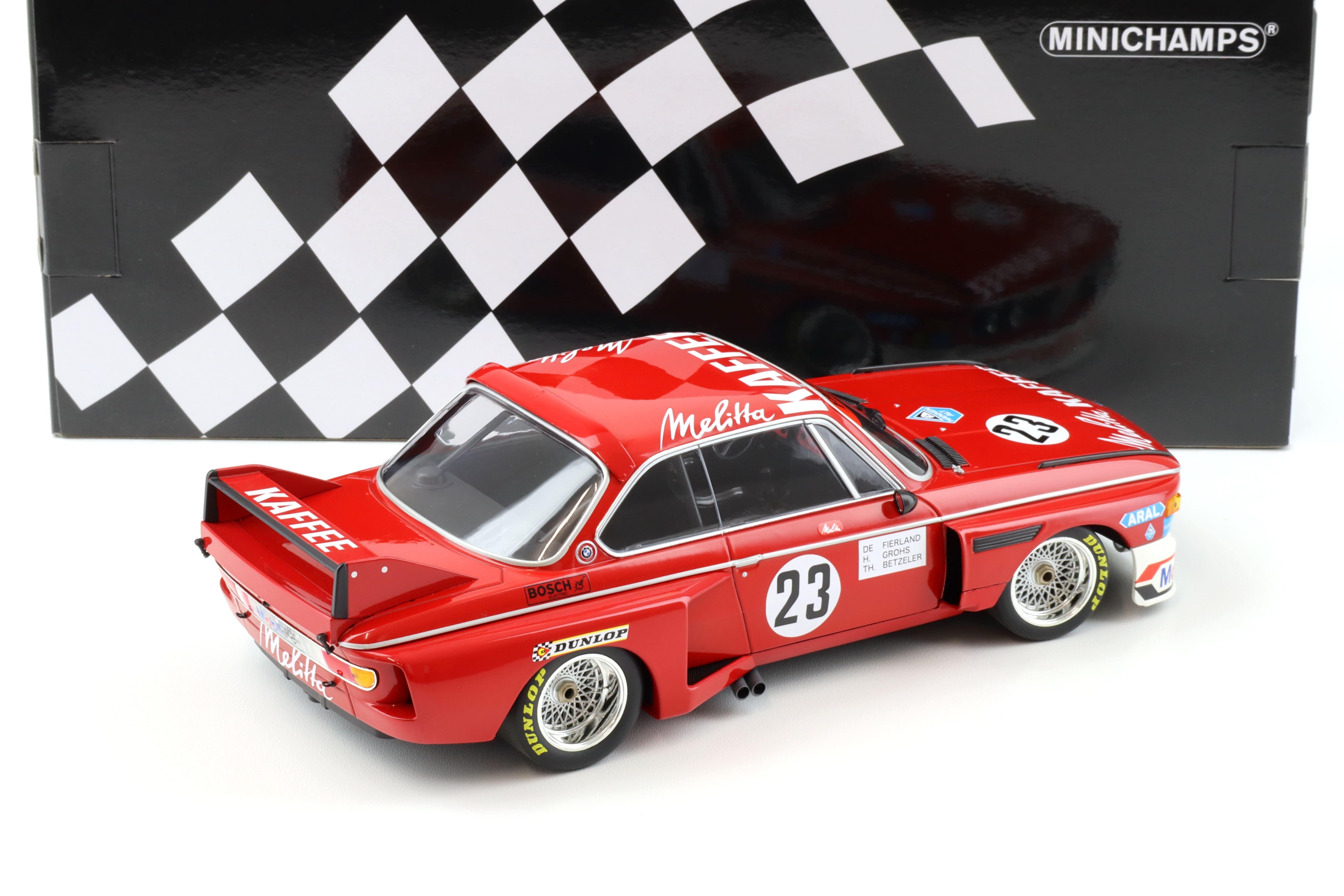 1:18 Minichamps BMW 3.0 CSL Faltz-Alpina #23 Zandvoort Trophy 1975 De Fierlant/Grohs