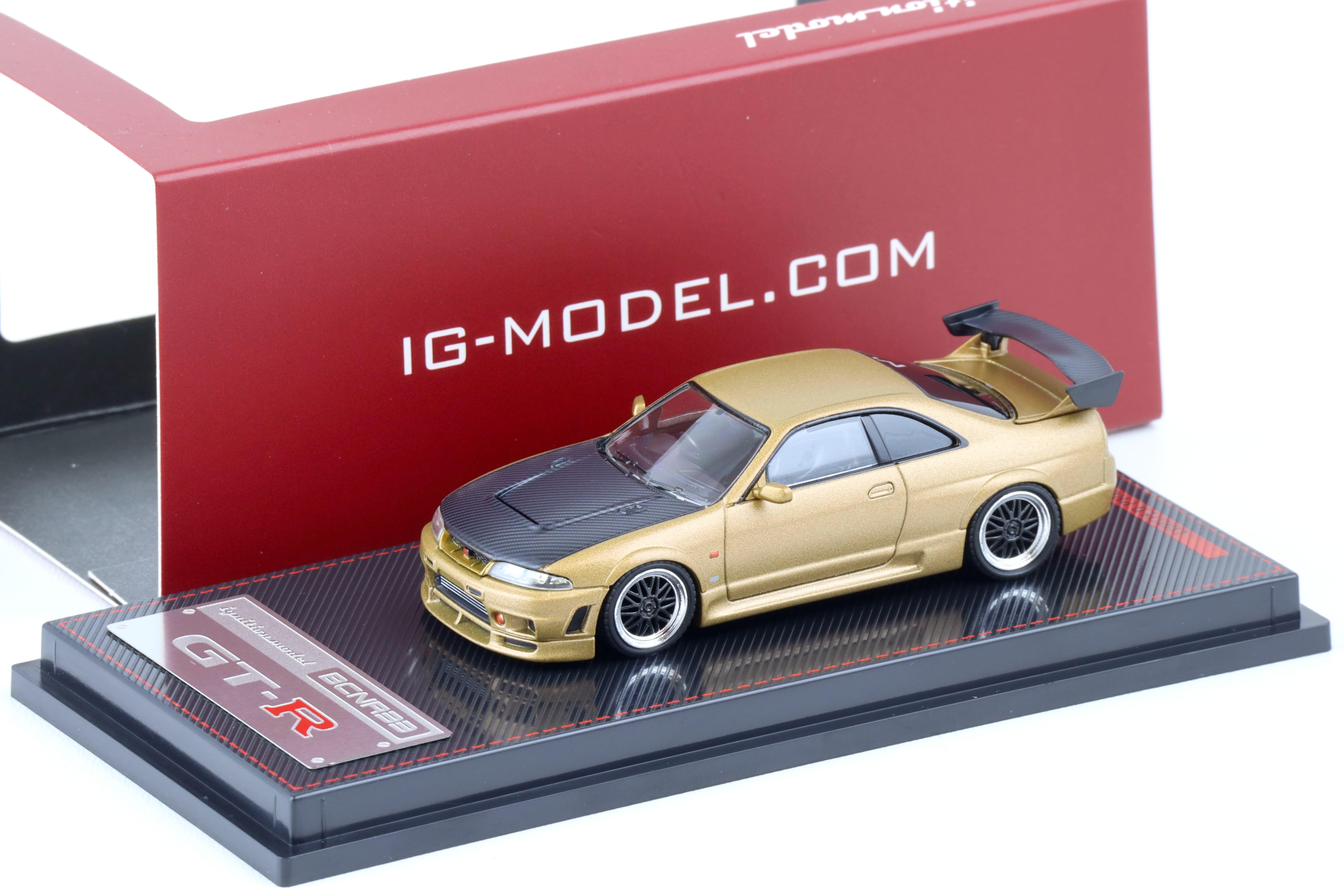 1:64 Ignition Model IG2509 Nissan Nismo GT-R R33 BCNR33 Matte gold/ Carbon