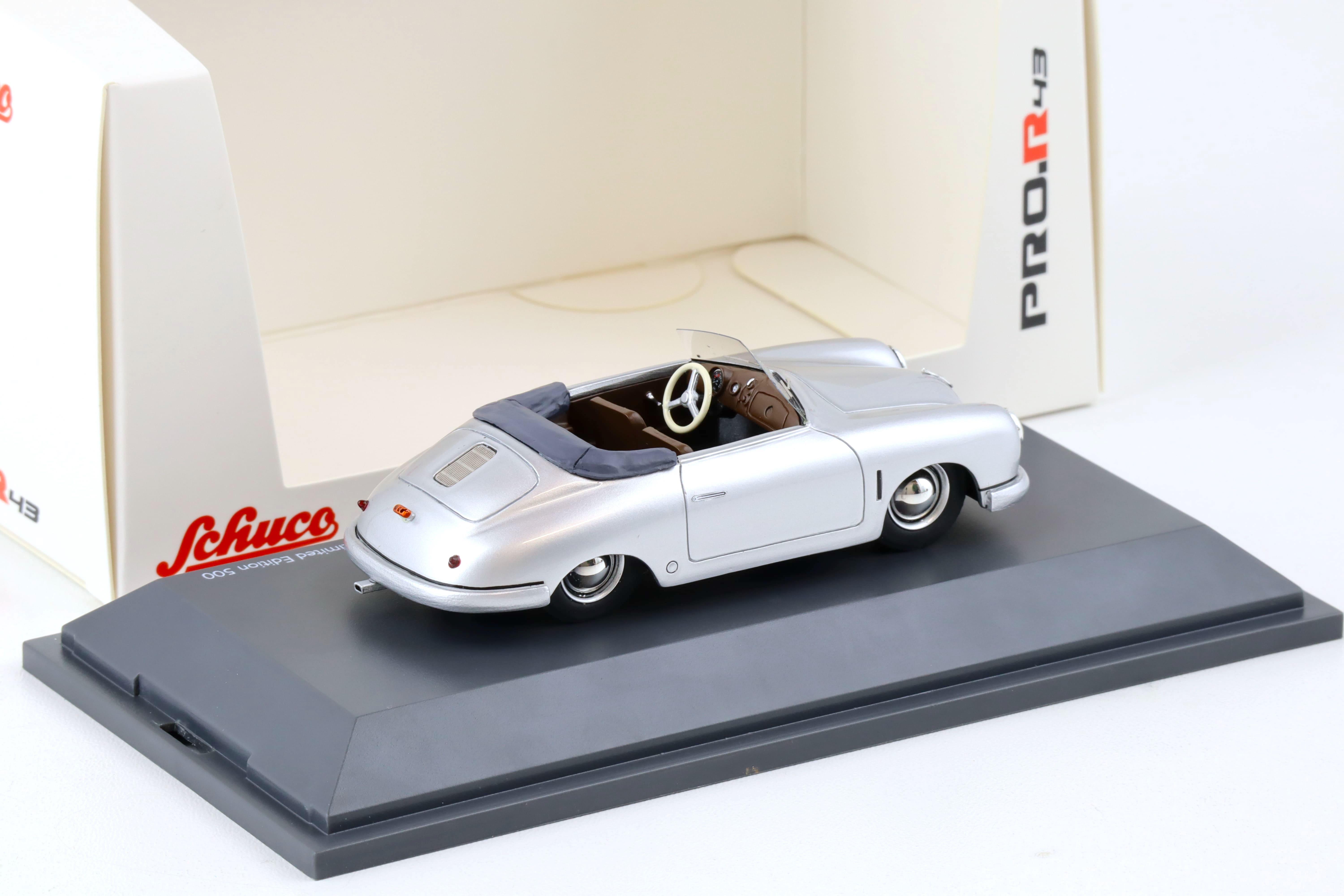 1:43 Schuco PRO.R43 Porsche 356 Gmünd Cabrio silver 450913100