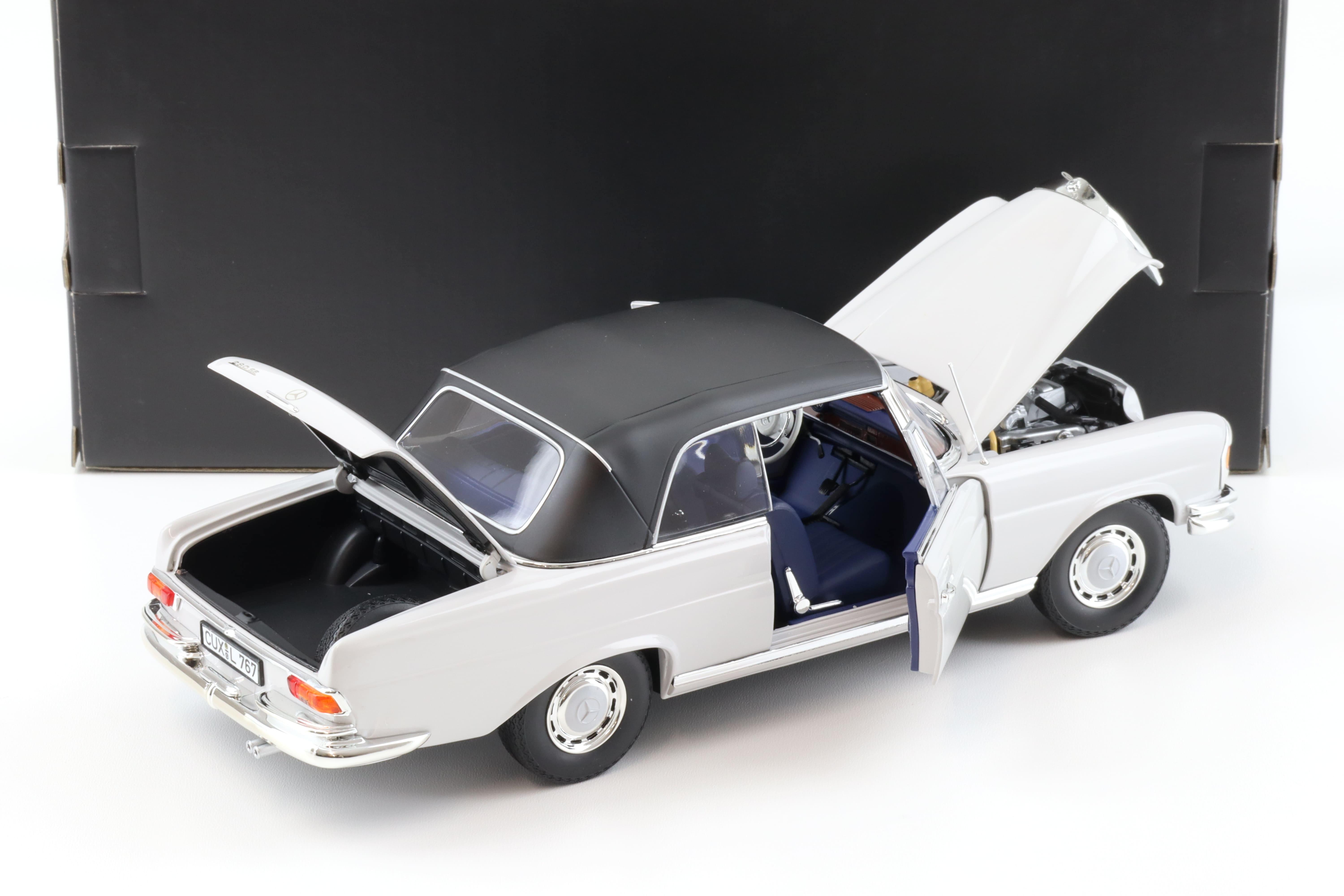 1:18 Norev Mercedes 280 SE Cabriolet 1968 light grey