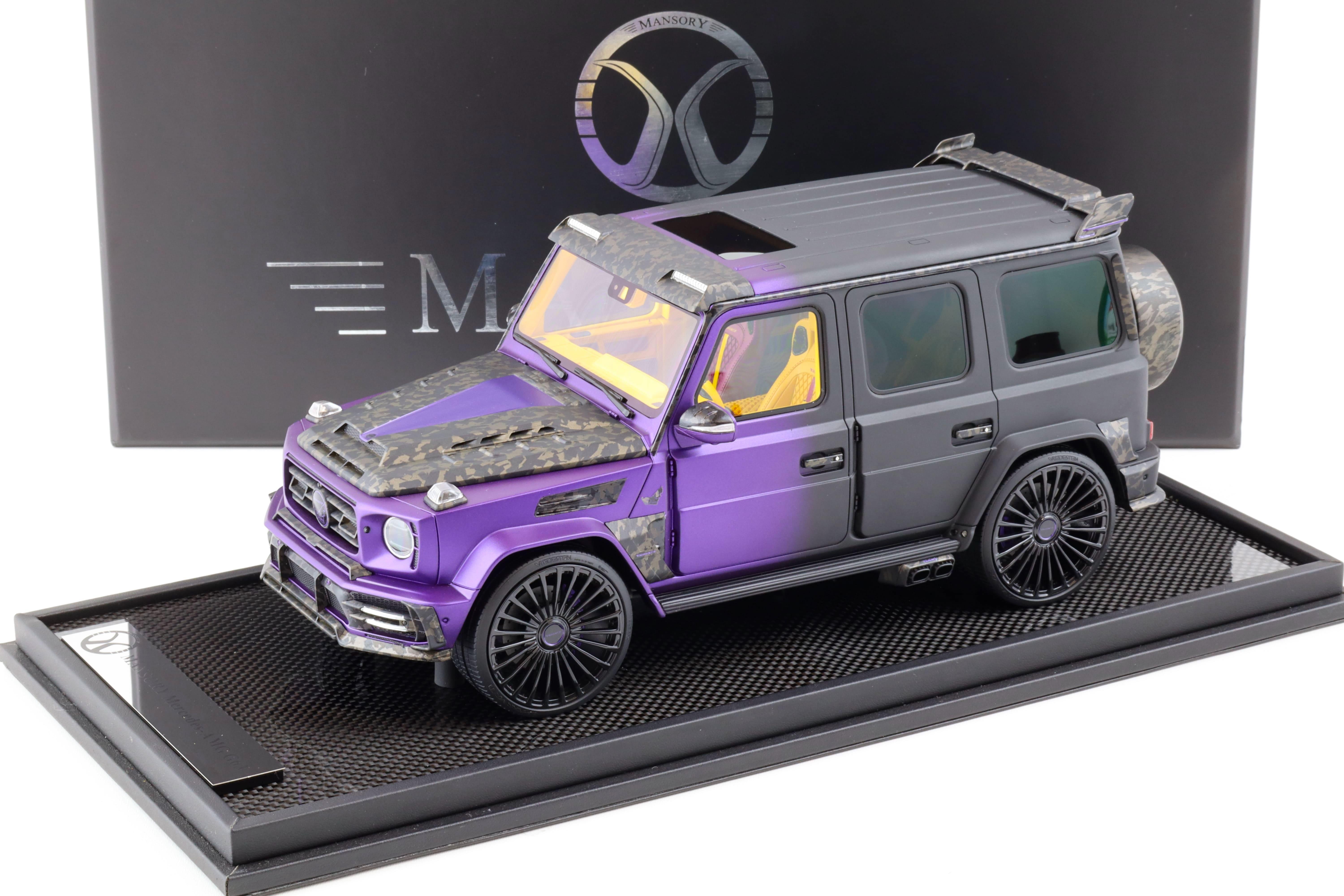 1:18 Motorhelix Mercedes G-Class G63 AMG Mansory UAE matt black/ purple - Limited 99 pcs.