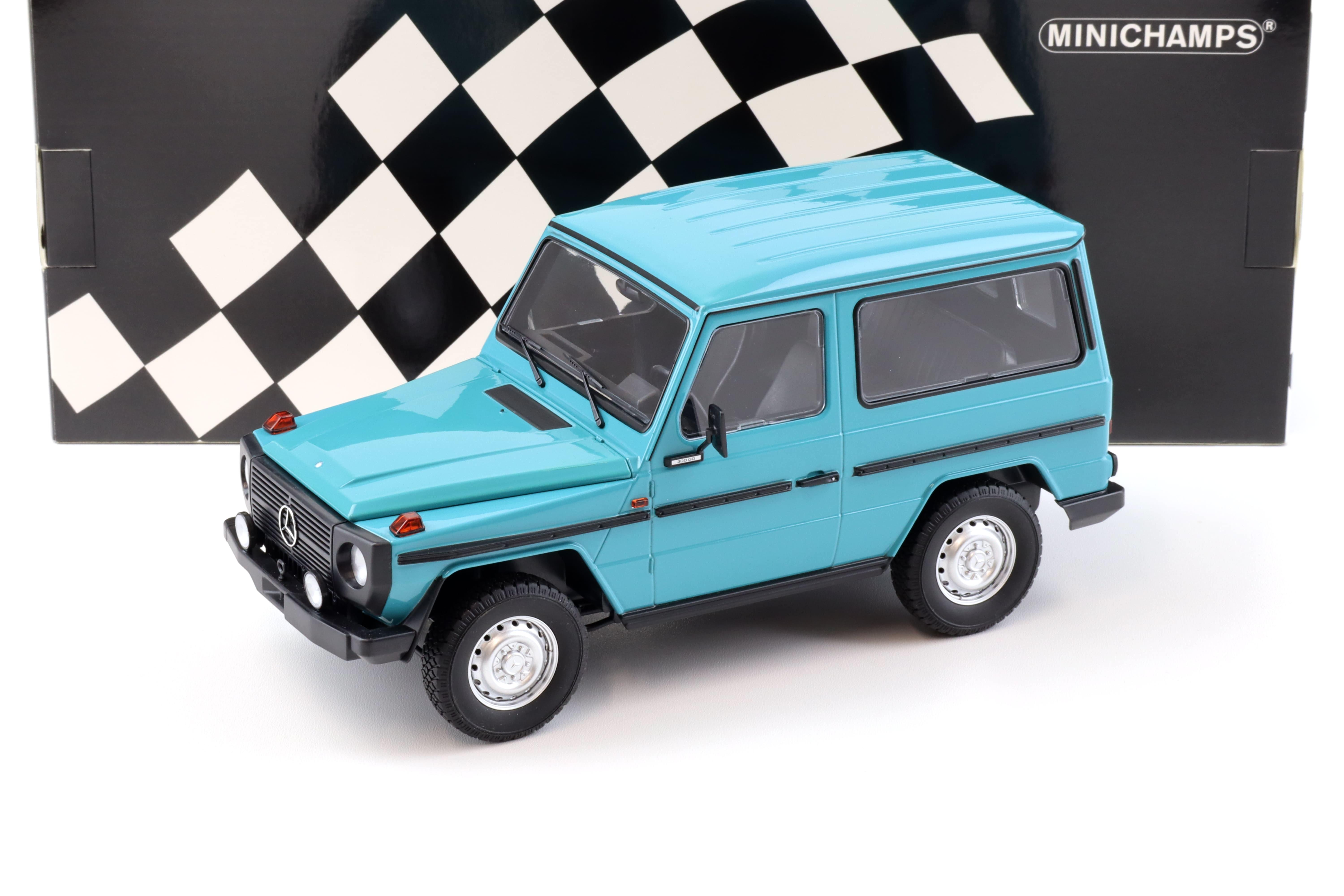 1:18 Minichamps Mercedes G-Klasse 300GD G-Model SWB W460 turquoise 1980