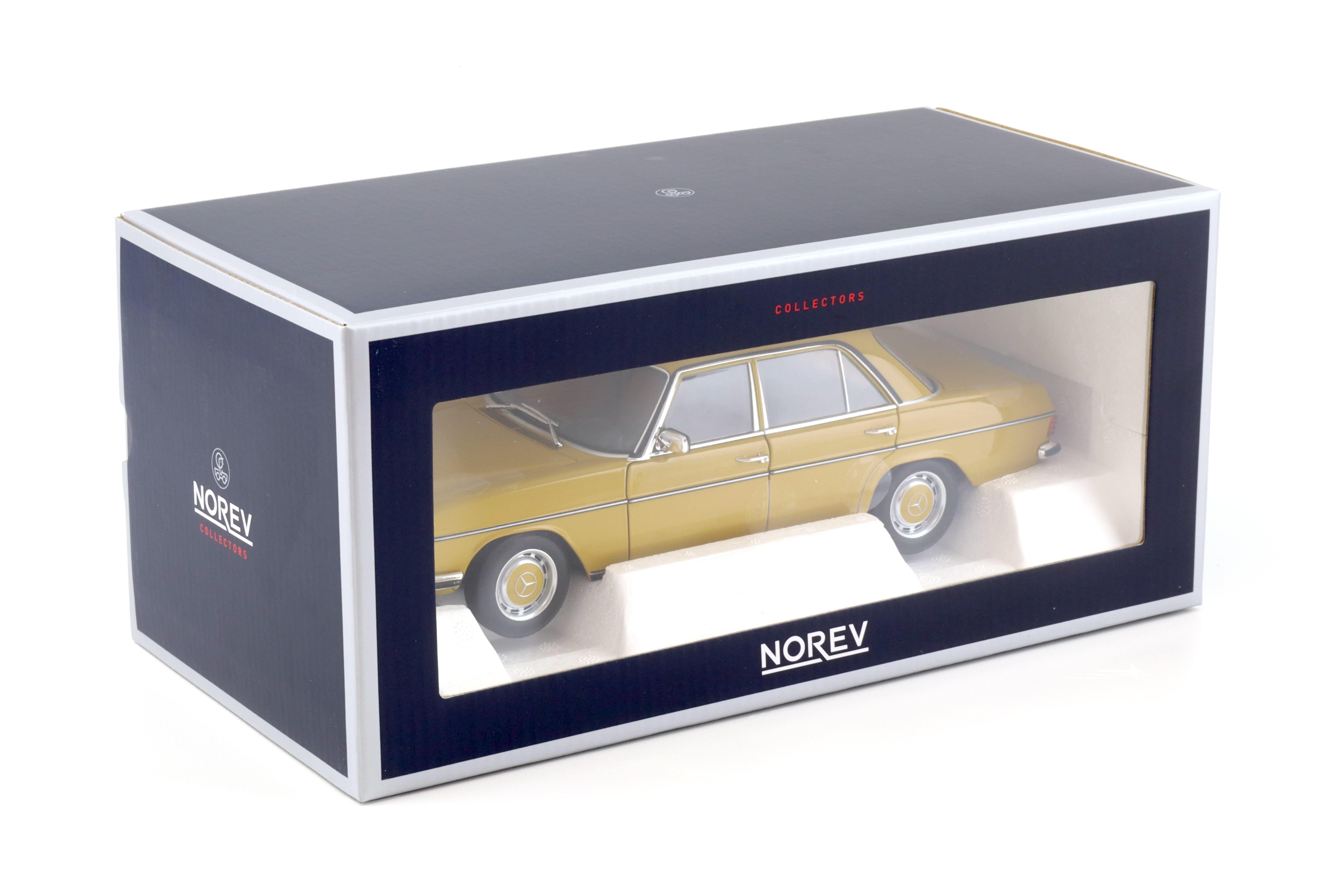 1:18 Norev Mercedes 200 Strich-Acht /8 W115 Limousine 2-Serie 1973 sahara yellow