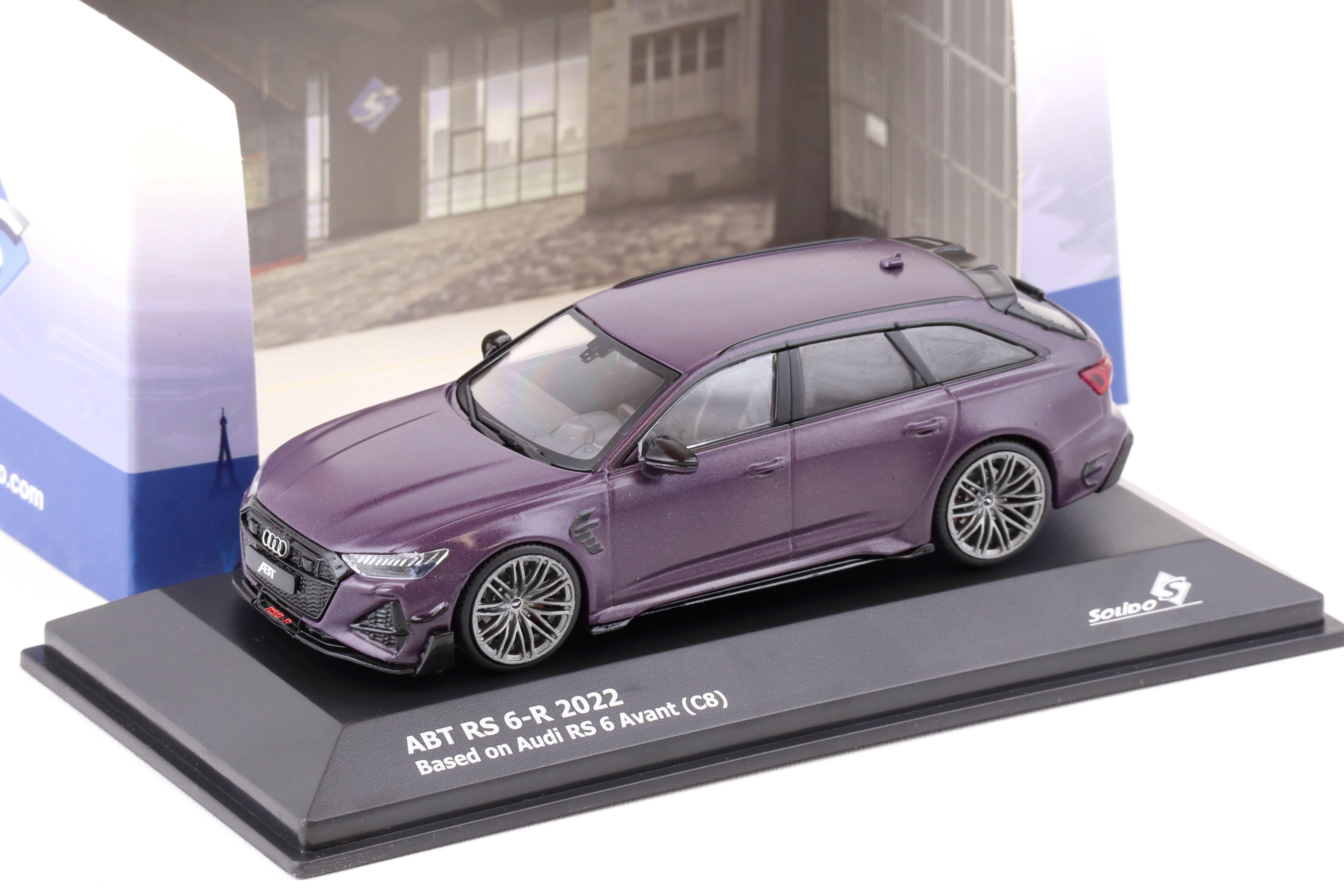 1:43 Solido Audi ABT RS6-R Avant (C8) 2022 purple matt