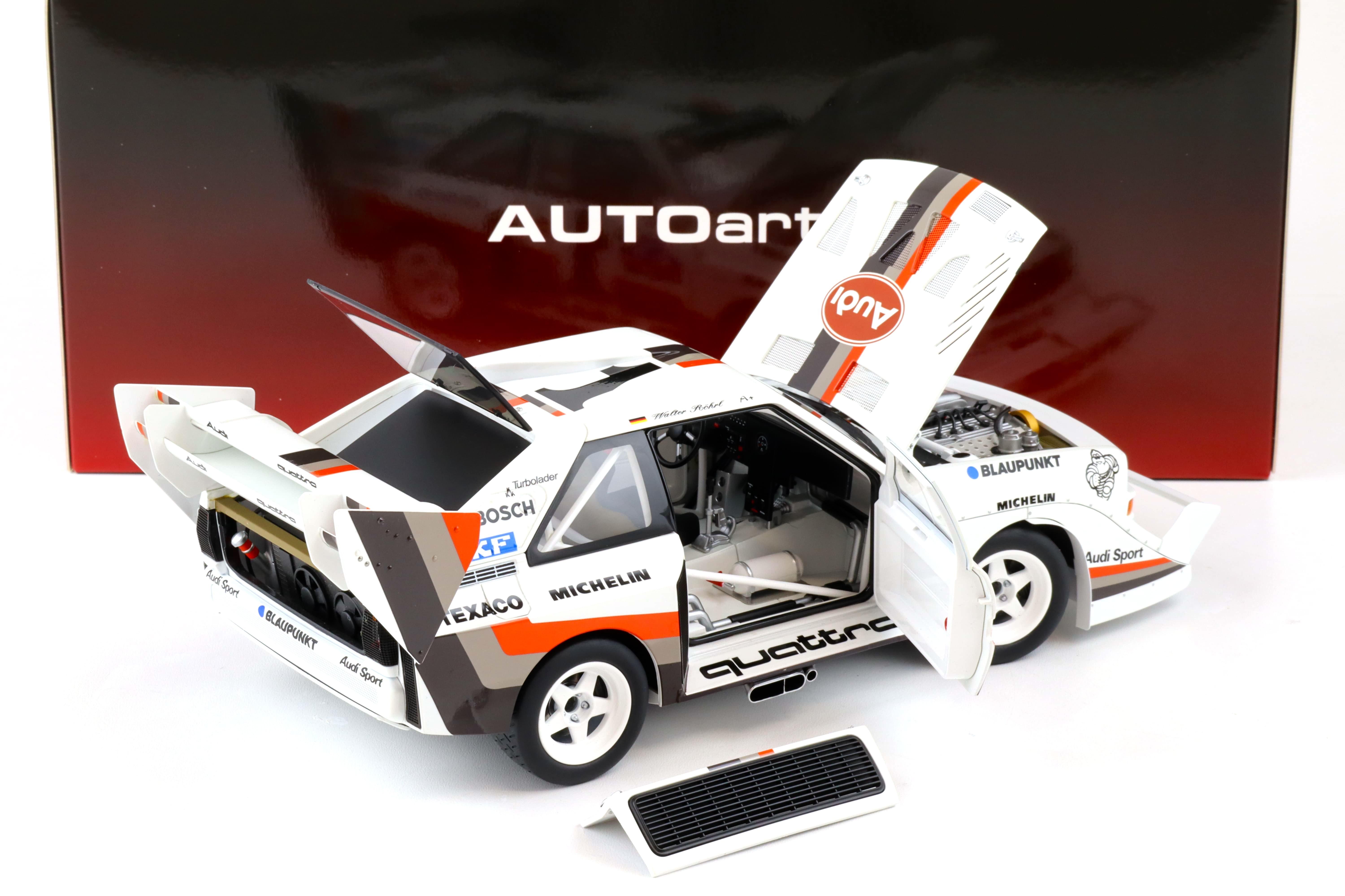 1:18 AUTOart Audi Sport Quattro S1 Pikes Peak 1987 Winner #1 Röhrl 88700