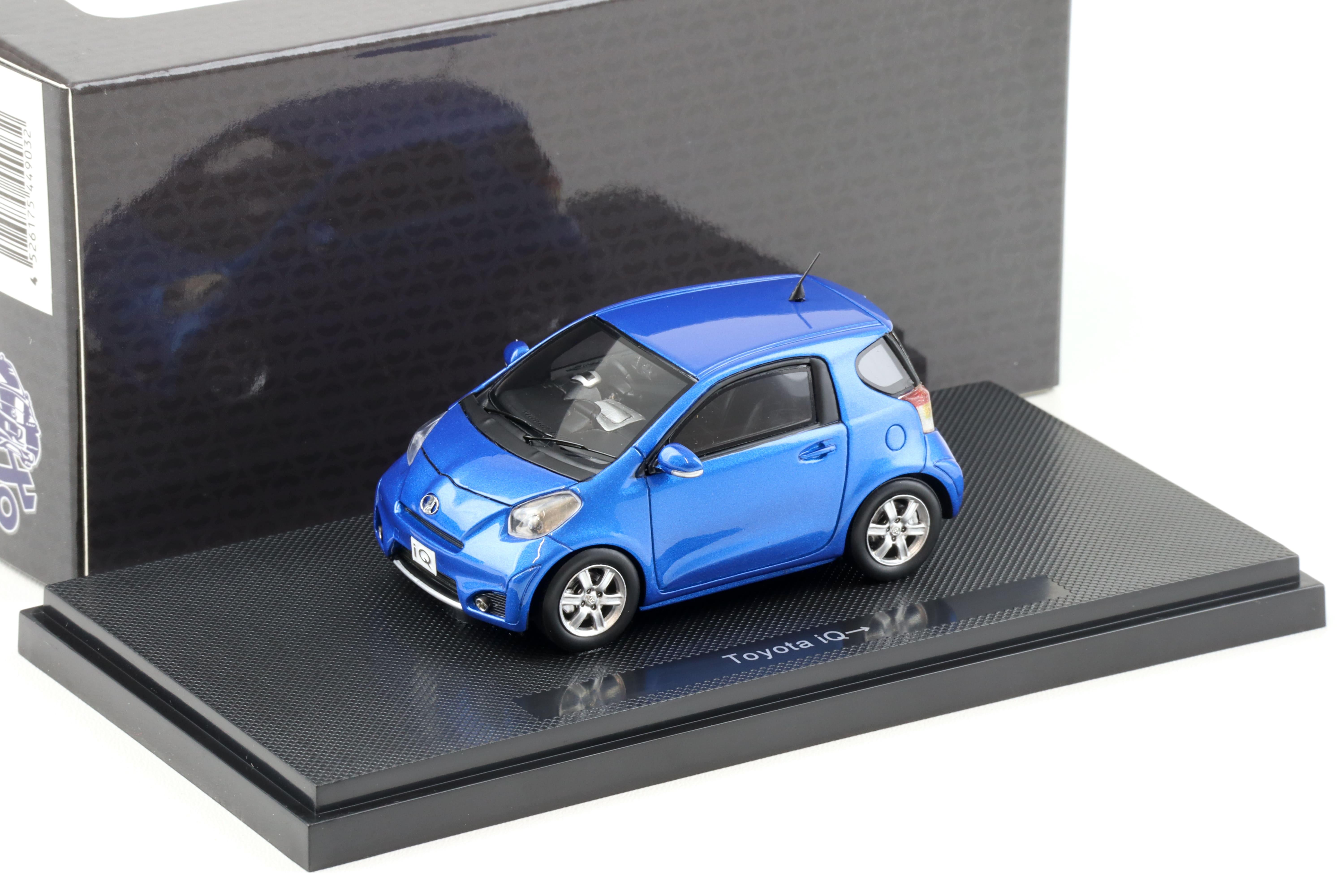 1:43 Ebbro Toyota IQ blue metallic 2009