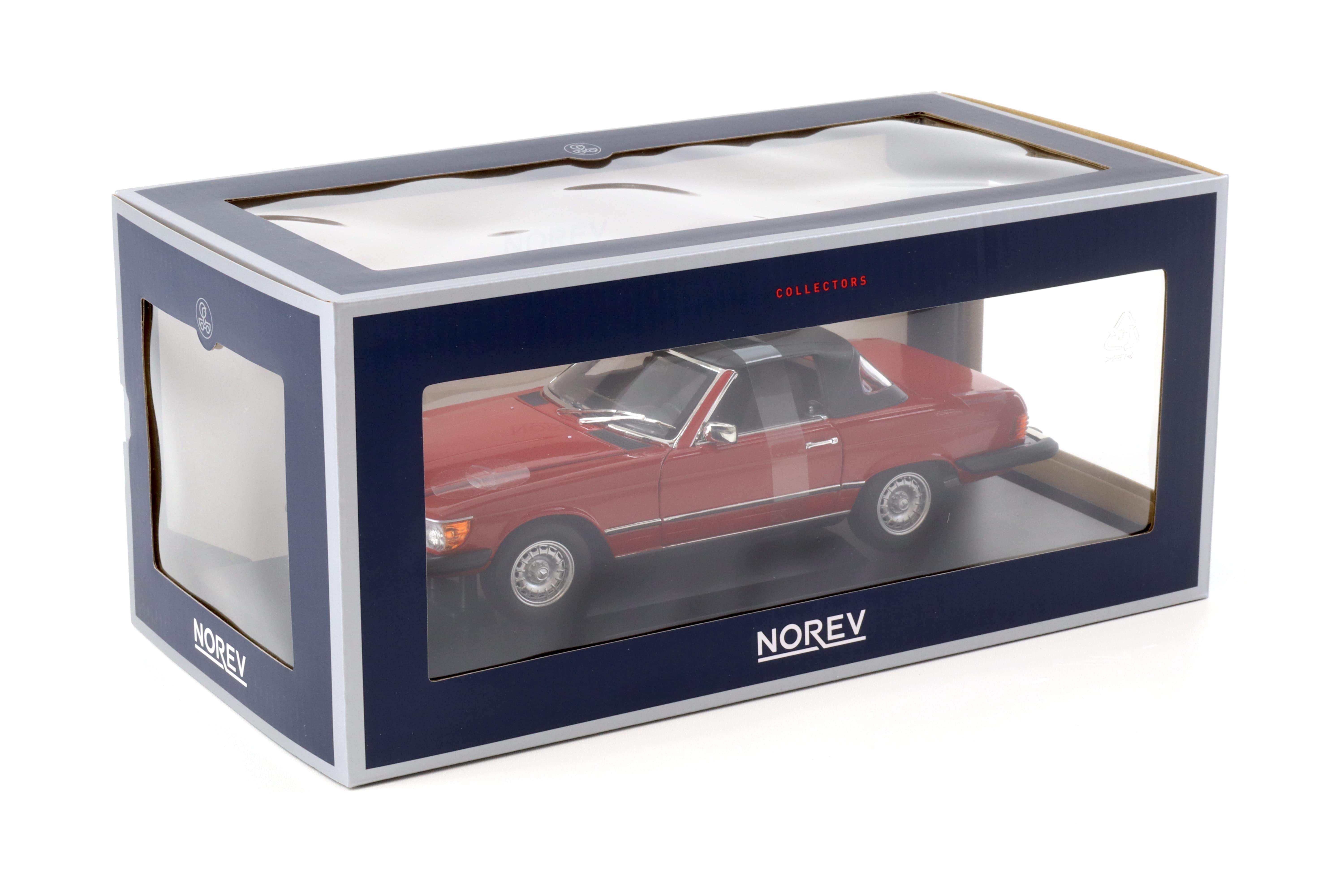 1:18 Norev Mercedes 450SL R107 Cabriolet US Version DALLAS red 